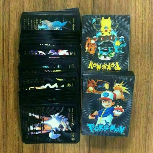 (Black) 55Pcs For Pokemon Card Mint Vmax GX Charizard Collection Boxes