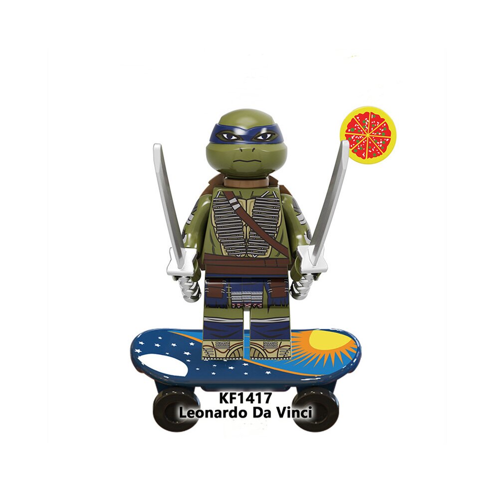 12PCS Teenage Mutant Ninja Turtles Figures Toys Fit Lego