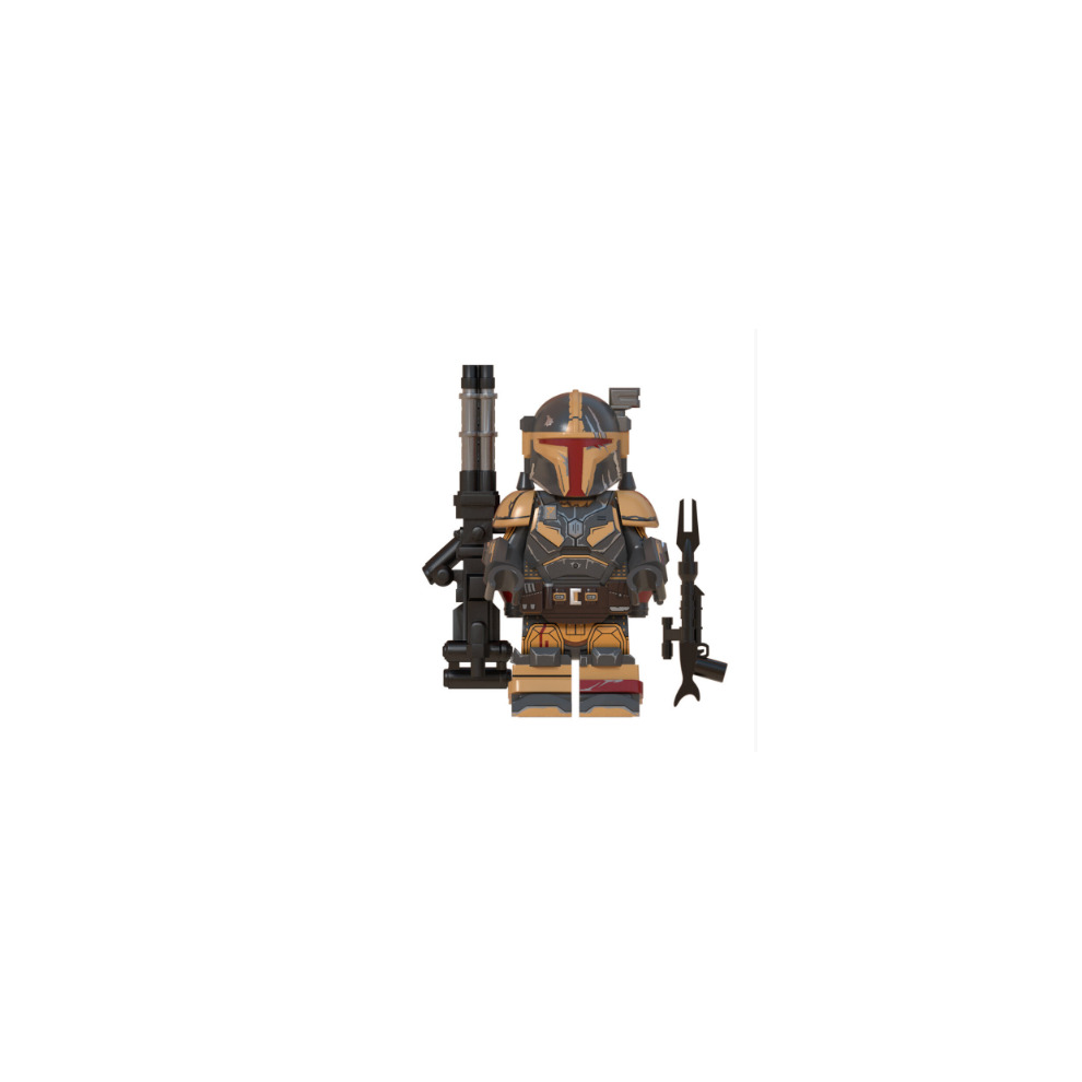 Star Wars Minifigures Building Blocks Toys Set Compatible Lego Clone Wars Mandalorian Troopers Action Figures with Weapons 8pcs Pack for Boys Kids Movies Fans Collection and Gifts Birthday Party Decoration Cake Toppers Moive Toy for Room Decor