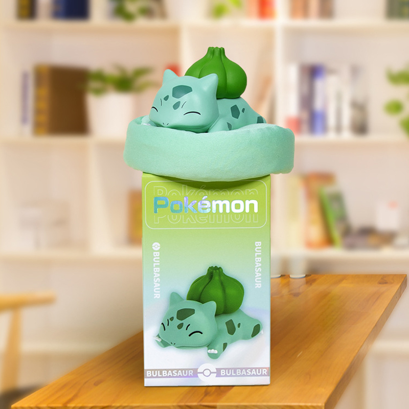 (Pikachu) Pokémon Figures Sleepping Mini Action Figure with Box Anime Toys Ornament Decoration Collection Dolls Gifts for Pokémon Fans
