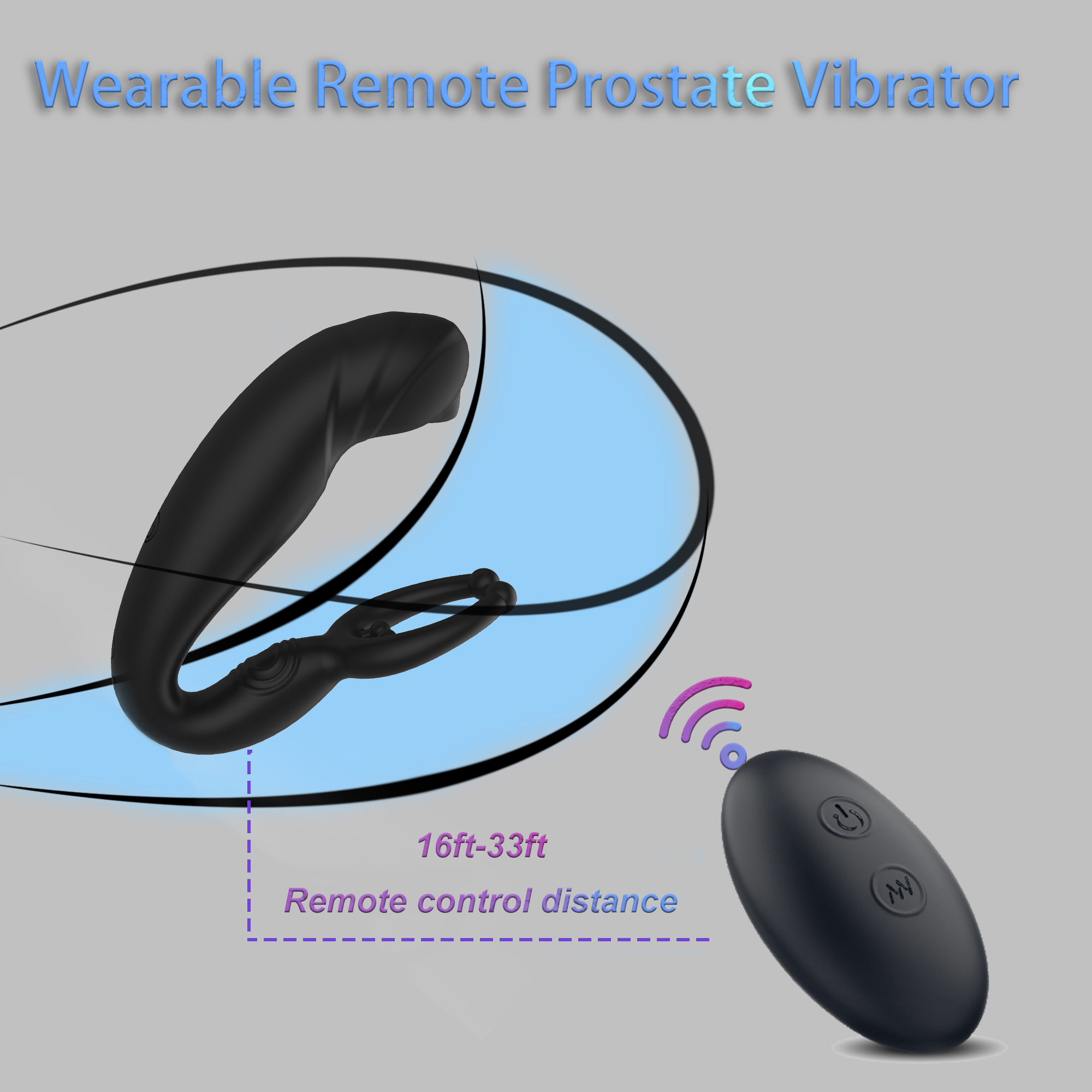 Vibrator Sex Toys for Women 2 in 1 Massager Adult Toy Finger Stimulator for Couples Pleasure with 10 Tongue Licking and Vibrating Modes USB Charging Black