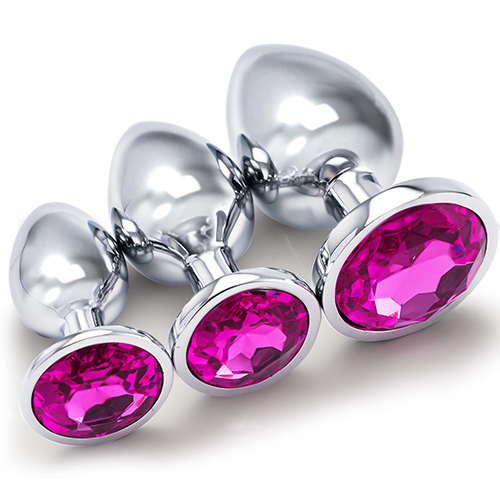Anal Toys Adult Sex Toys for Women Stainless Steel Butt Plug Dildo for Beginners Clitoral Prostate Massaging Toys 3Pcs Kit Masturabating SM Adult Gay Toys
