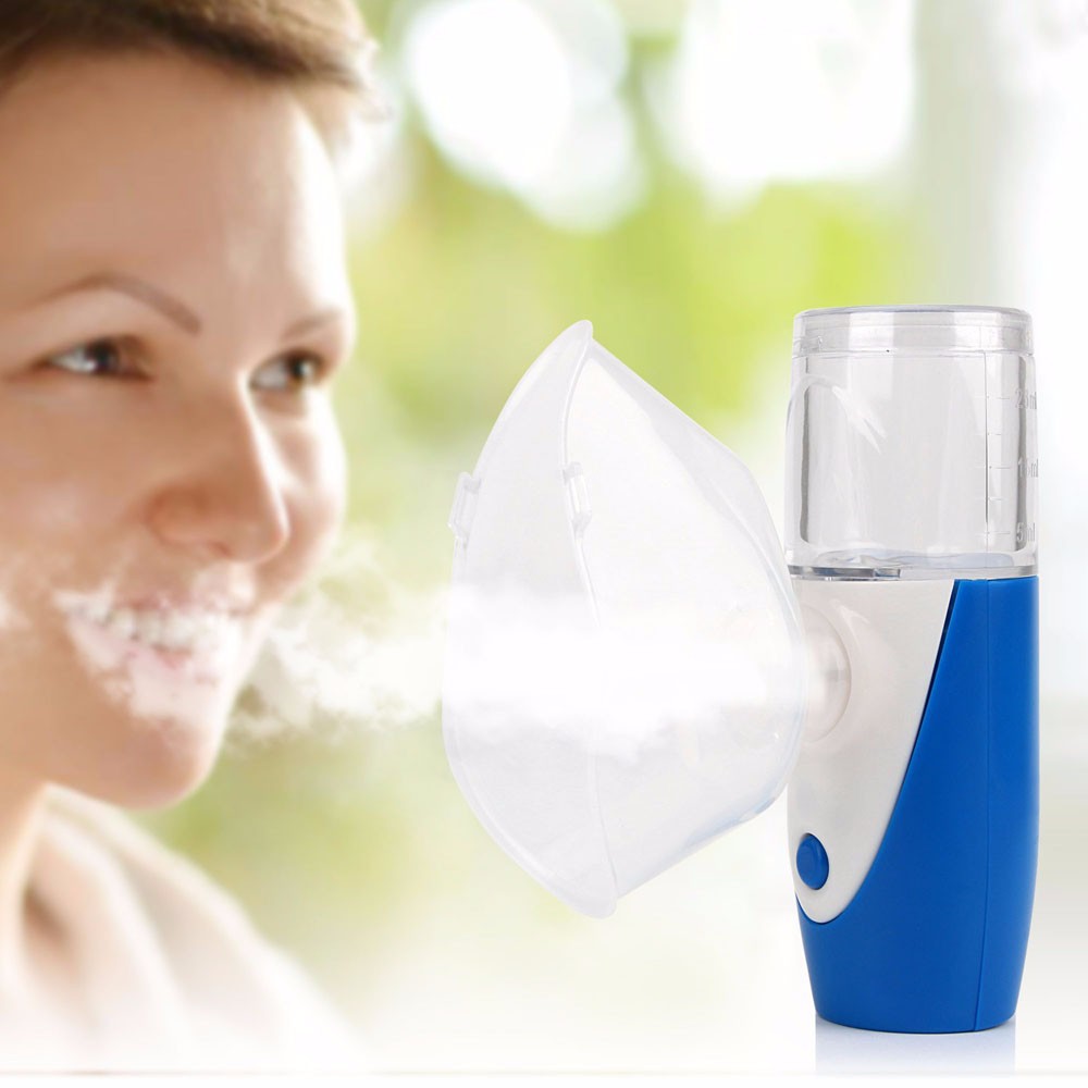 Handheld Mesh Nebulizer USB Ultrasonic Relief from Allergies Asthma for Breathing Problems