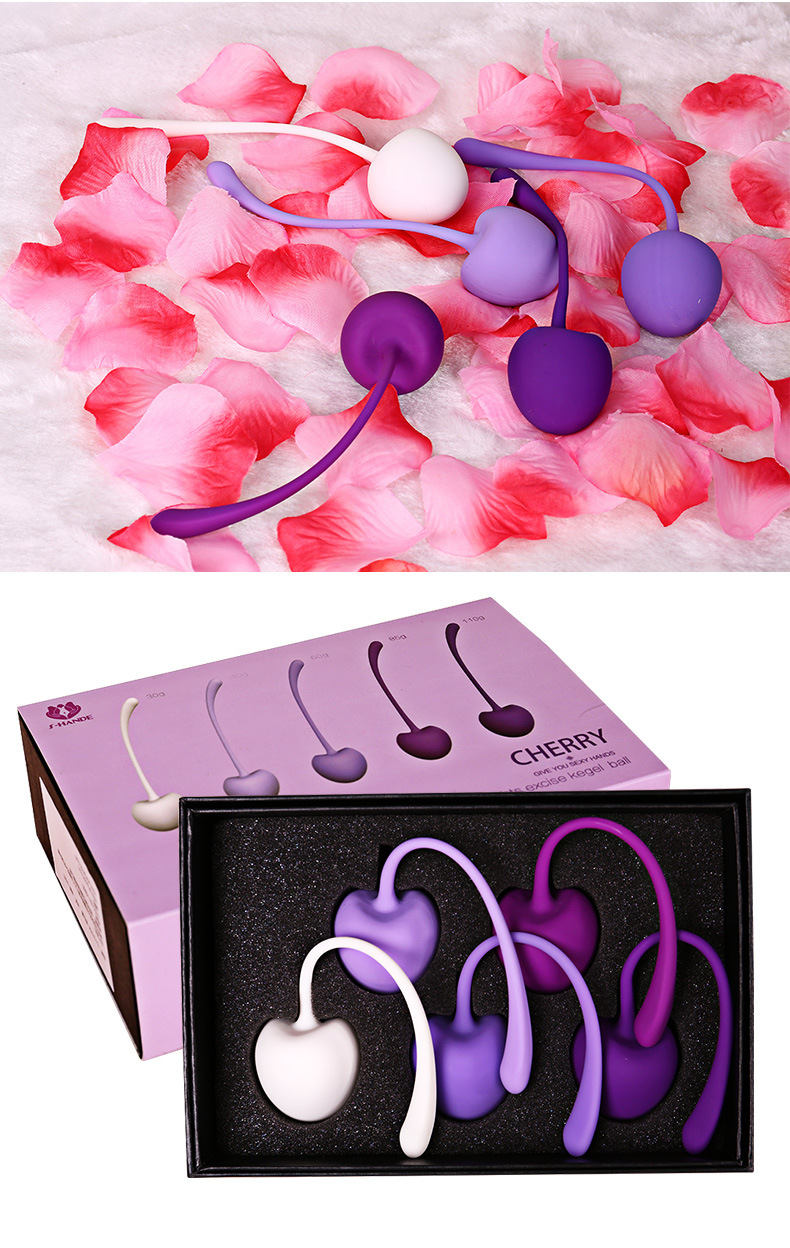 Vaginal Tightening Ball Adult Sex Toys Kegel Balls for Women Exercise Balls Set Pelvic Floor Strengthening Exerciser Muscle Shrink Cherry Shape