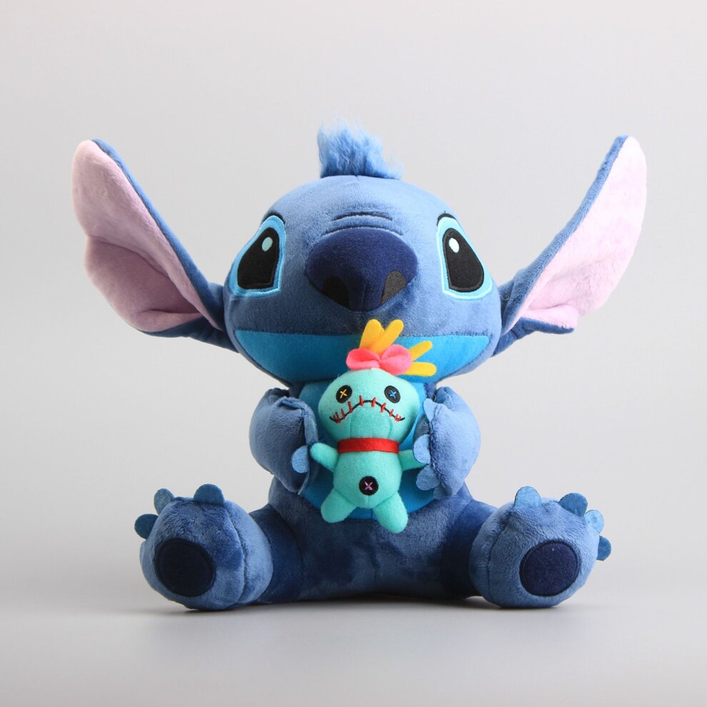 Stitch Plush Figure Toys Soft Doll Kids Decorative Pillows Creative Cartoon Stuffed Back Cushion Shaped Toy For Kids Adults Home Decor Birthday 25cm