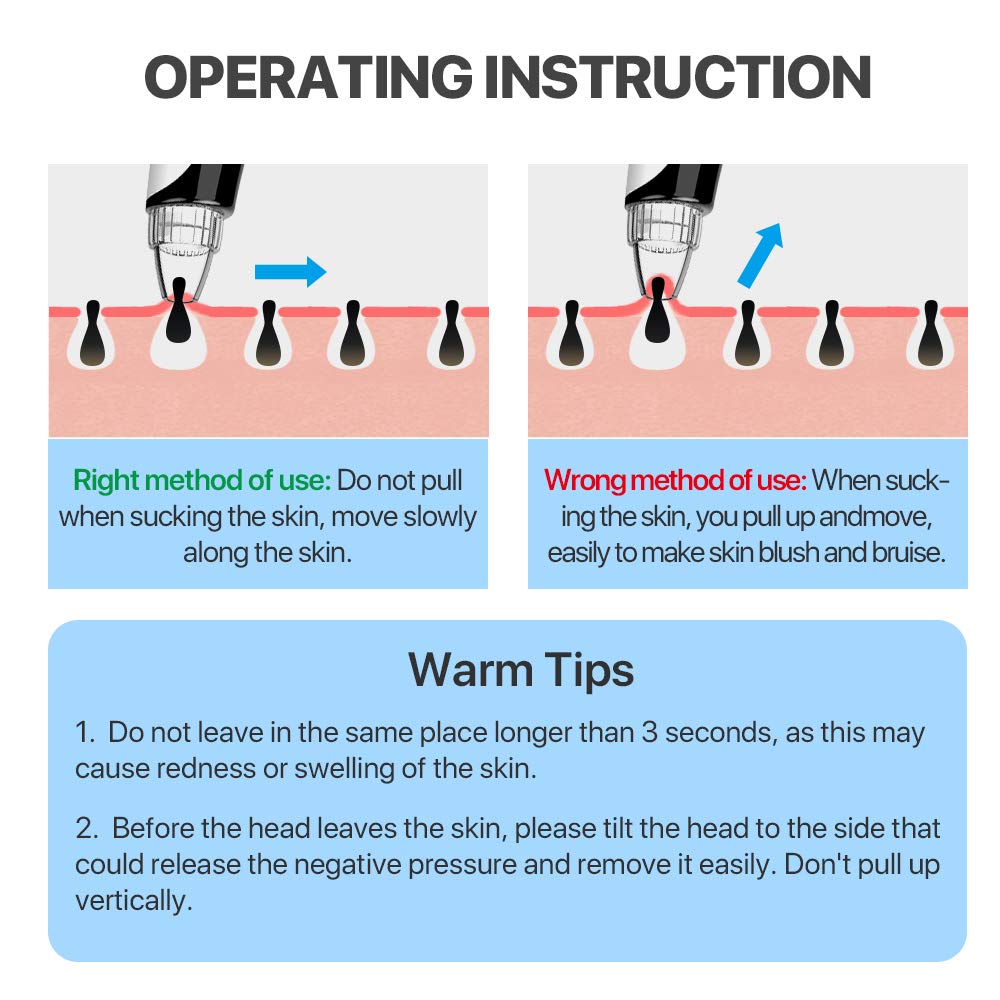 Blackhead Remover Vacuum Nose Face Pore Acne Whitehead Electric Cleaner Machine