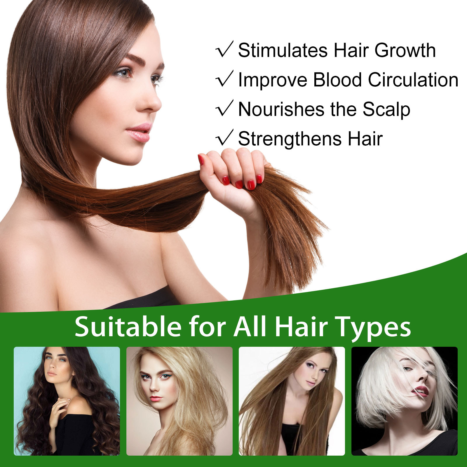 Rosemary Essential Oil Hair Care Serum Smooth Anti-frizz Growth Anti Hairs Loss Treatments 30ml