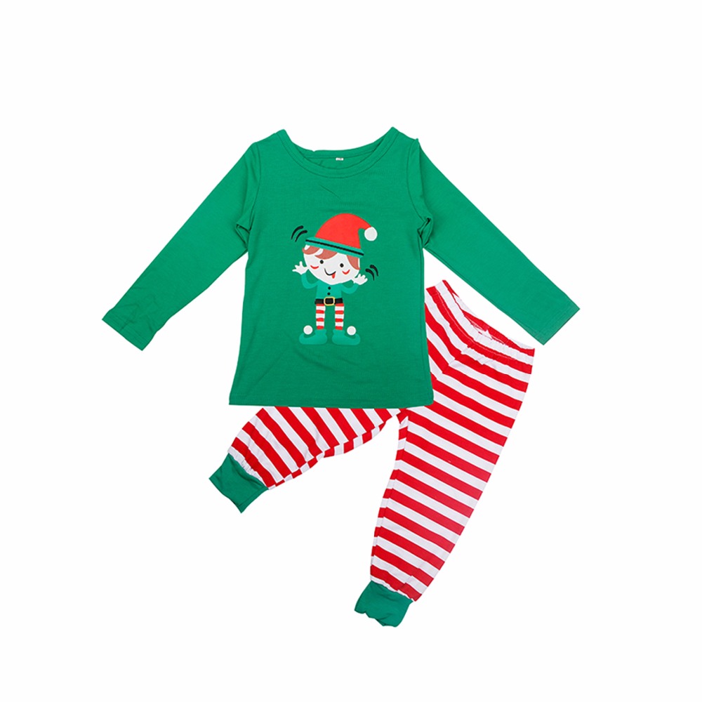 (3M Baby) Family Christmas Pajamas Set 2023 Xmas Letter Print Stop Elfing Around Family Matching Clothes Adult Kid Pyjamas Baby Romper Xmas Family Sleepwear