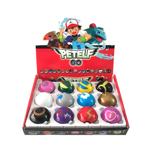 12pcs Pop-up Balls Pokemon Ball Pokeball Set Kids Toys Figures Pikachu Child Gifts