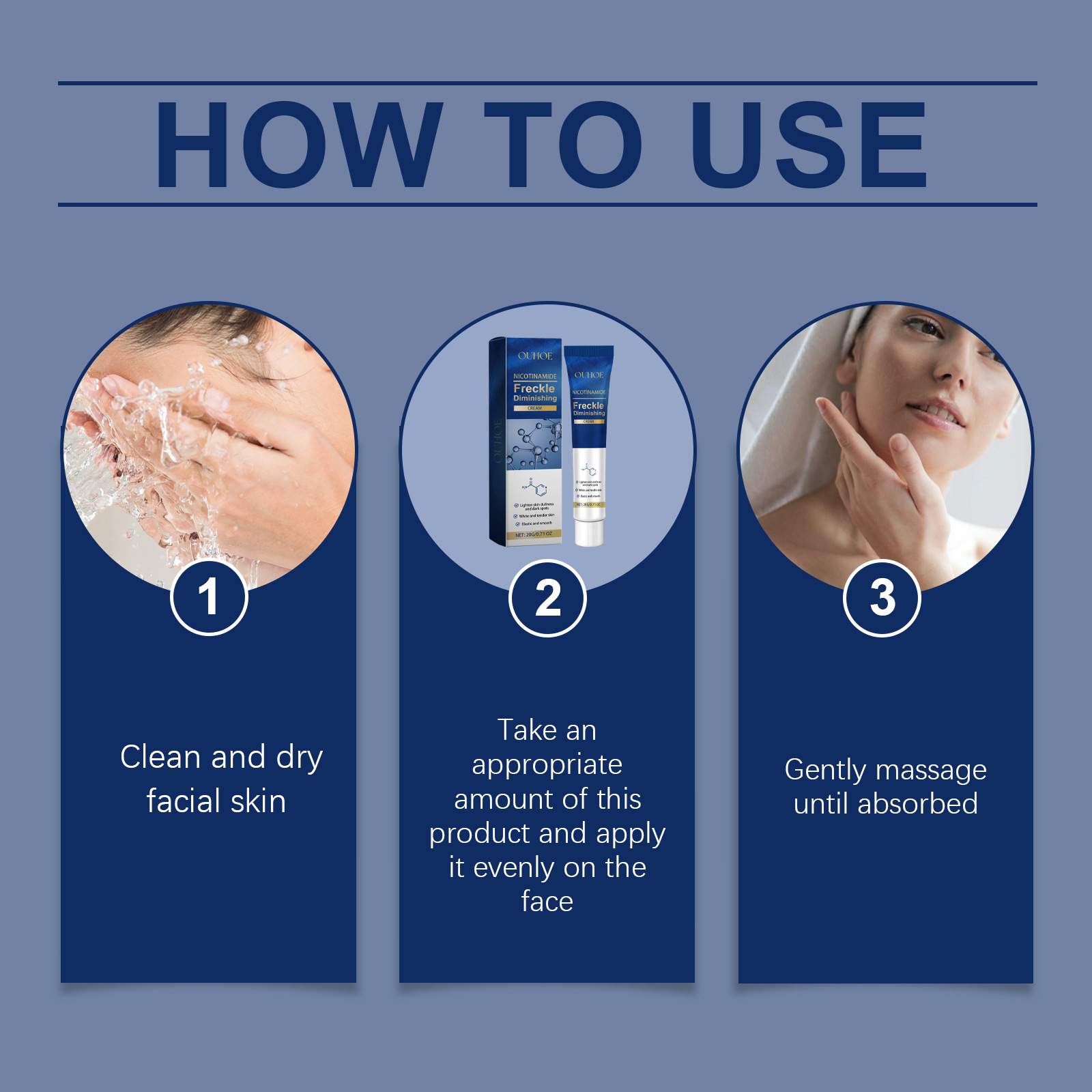OUHOE Freckle Remover Cream Face Removing Dark Spot Melasma Chloasma Senile Plaques Sunburn Cyasma Chorioplaque Freckle
