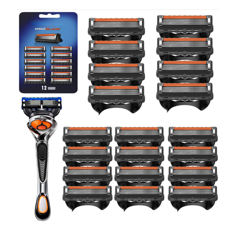 20Pcs For ProGlide Manual Razor Replacement Blade + Shaving Rack
