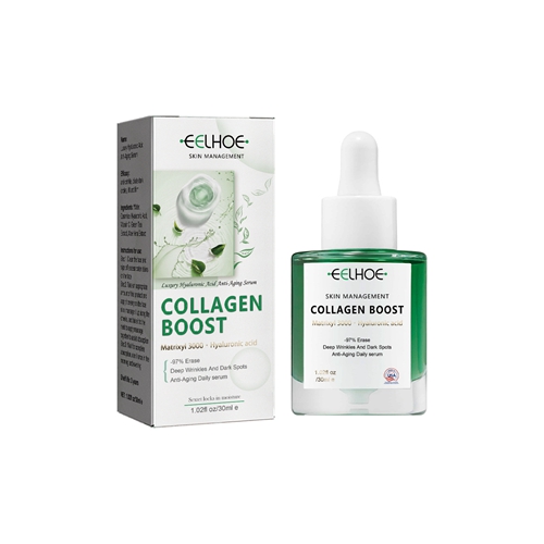 Collagen Boost Serum Anti Rrinkle Essence Anti Aging Face Lifting Fade Fine Lines Moisturizing Hyaluronic Acid Facial Essence Wrinkle Remover Skin Care