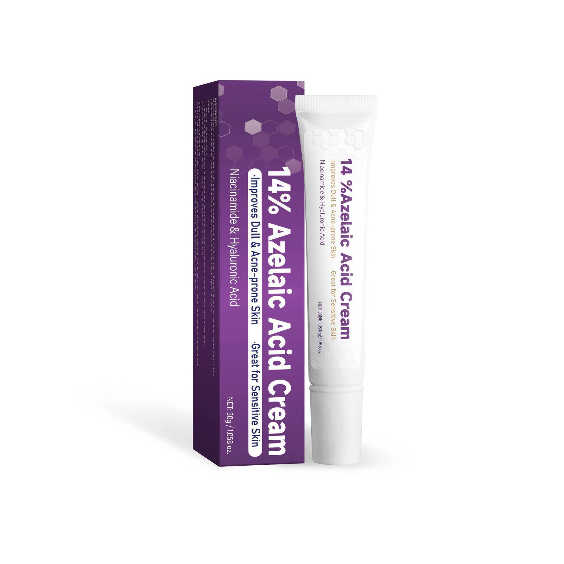 14% Azelaic Acid Cream Skin Care Treatment for Blemishes and Redness Home Use Natural 30g