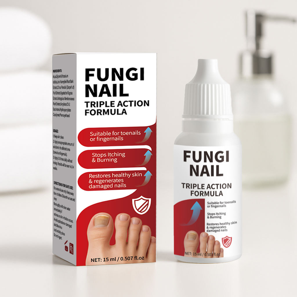 Antifungal Nail Repair Solution Treatment for Discoloured Nails Daily Home Care Clear 15ml