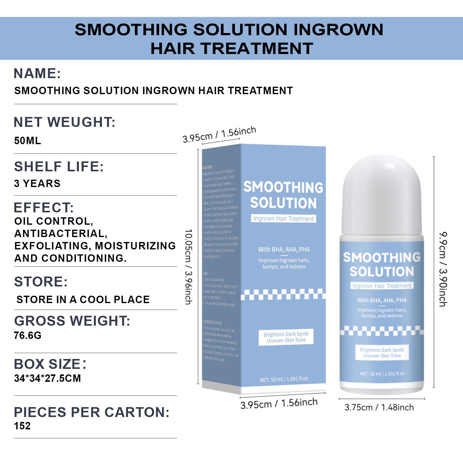 Hair Smoothing Liquid For Nourishing Conditioning And Managing Unwanted Hair Daily Care Treatment 50ml