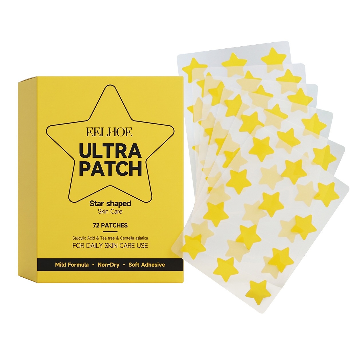 Star Shaped Skin Care Patch For Blemish Coverage Soothing And Gentle Acne Care