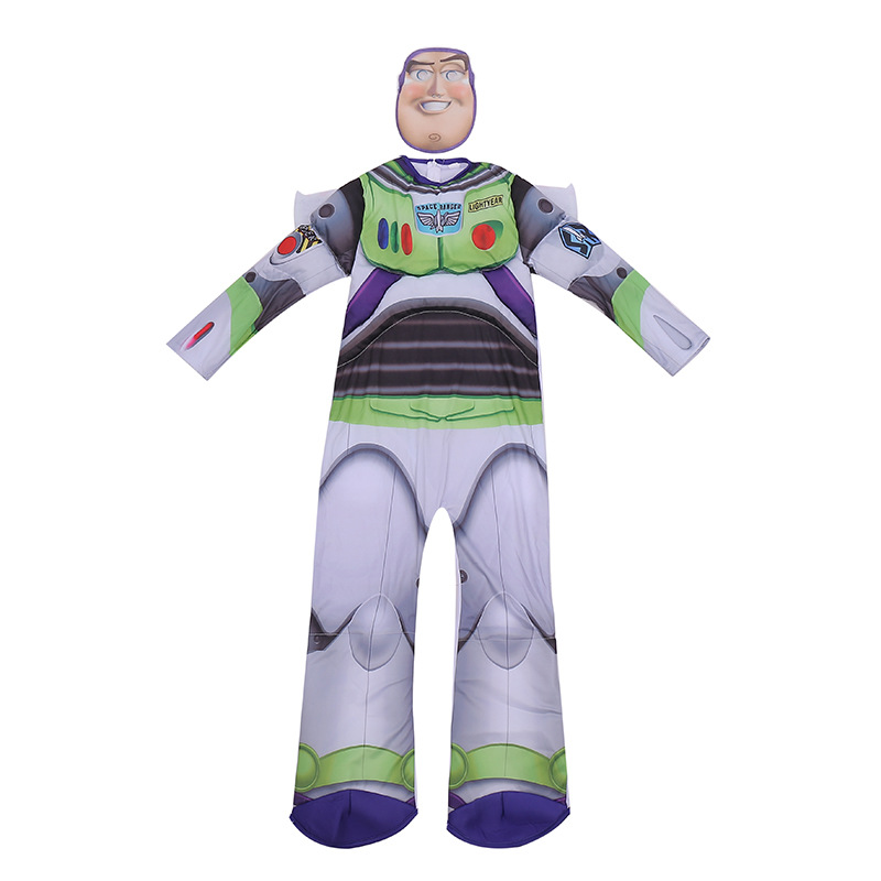 (L) Buzz Lightyear Kids Cartoon Role Play Halloween Party Themed Anime Cos Outfit Super Hero