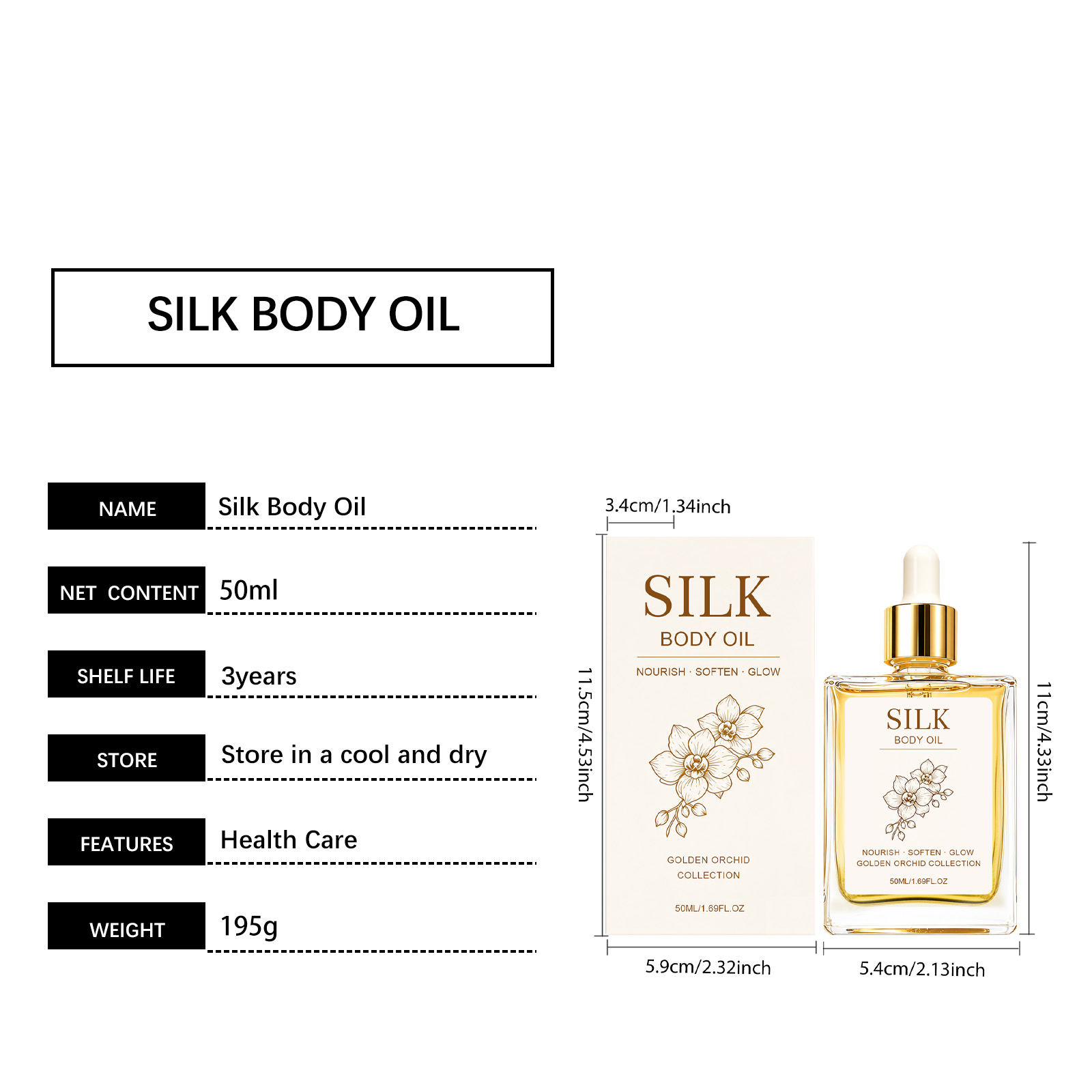 Mild Body Essential Oil Clear Texture Non Sticky Soft Skin Easy Absorb Fresh Comfort Touch Gentle Care For Human Body Skin