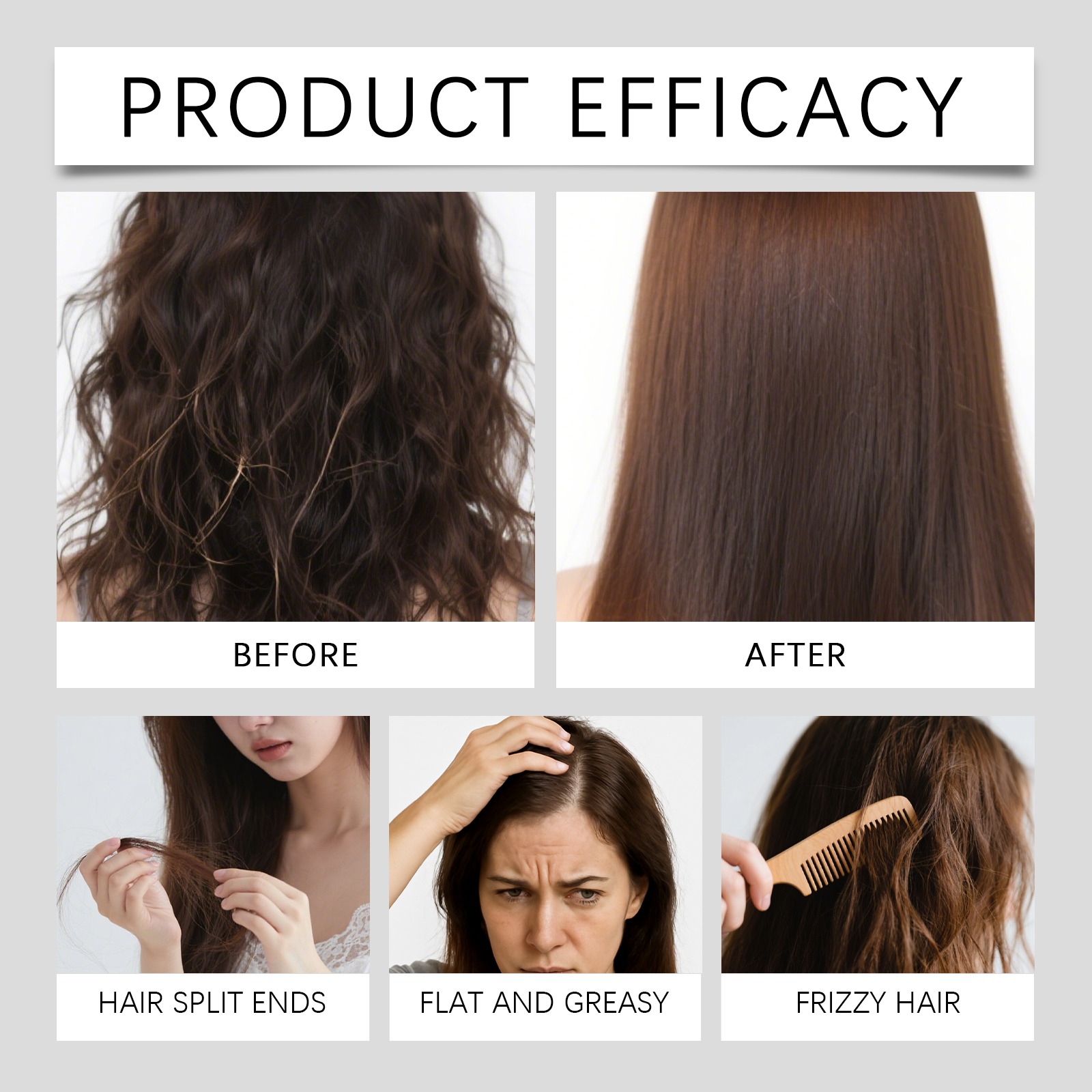 Refreshing No Rinse Hair Spray Lightweight Oil Removing Fluffy Smooth Nourishing Care For Hair
