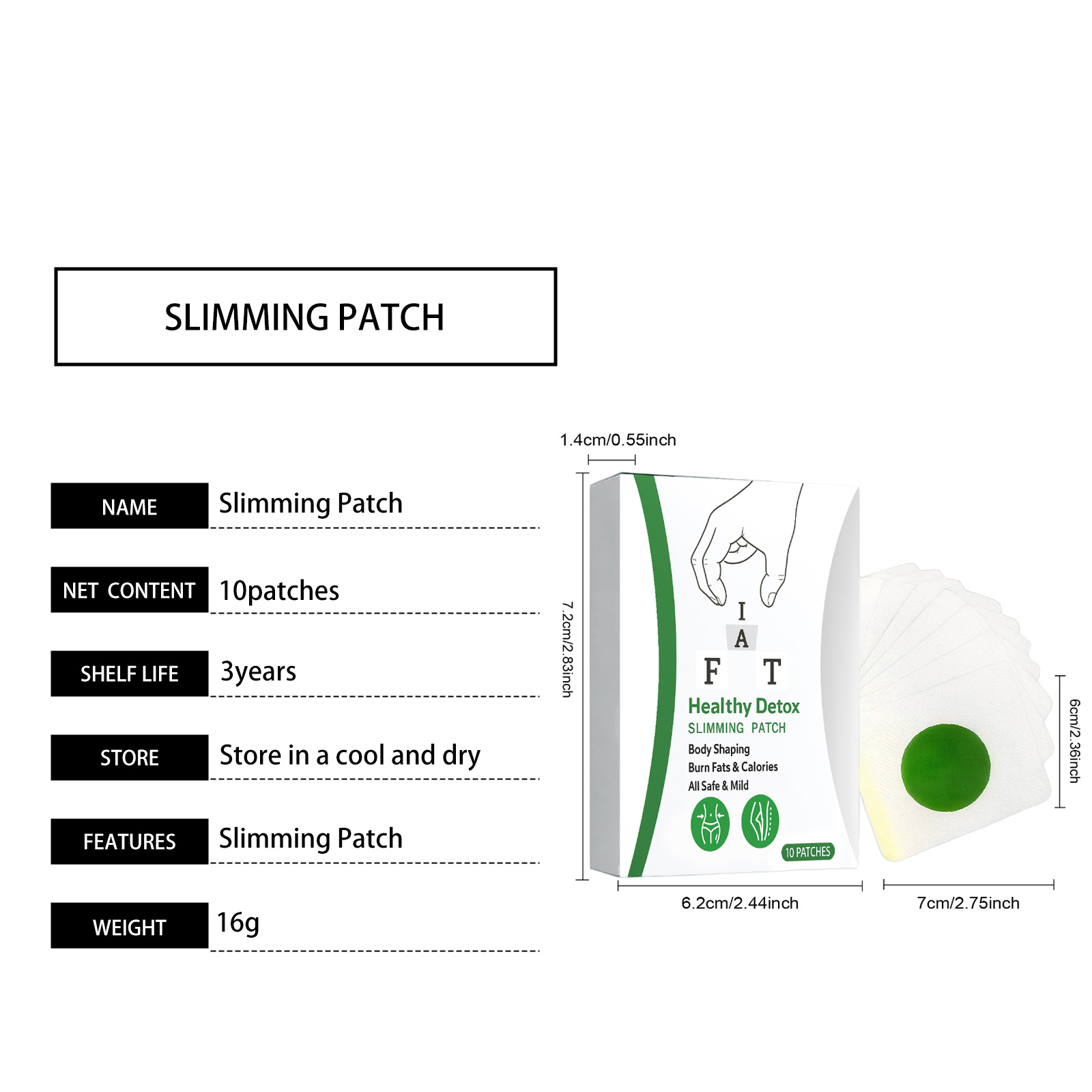 Herbal Body Care Patch Mild Gentle Comfort External Lazy Daily Figure Skin Treatment