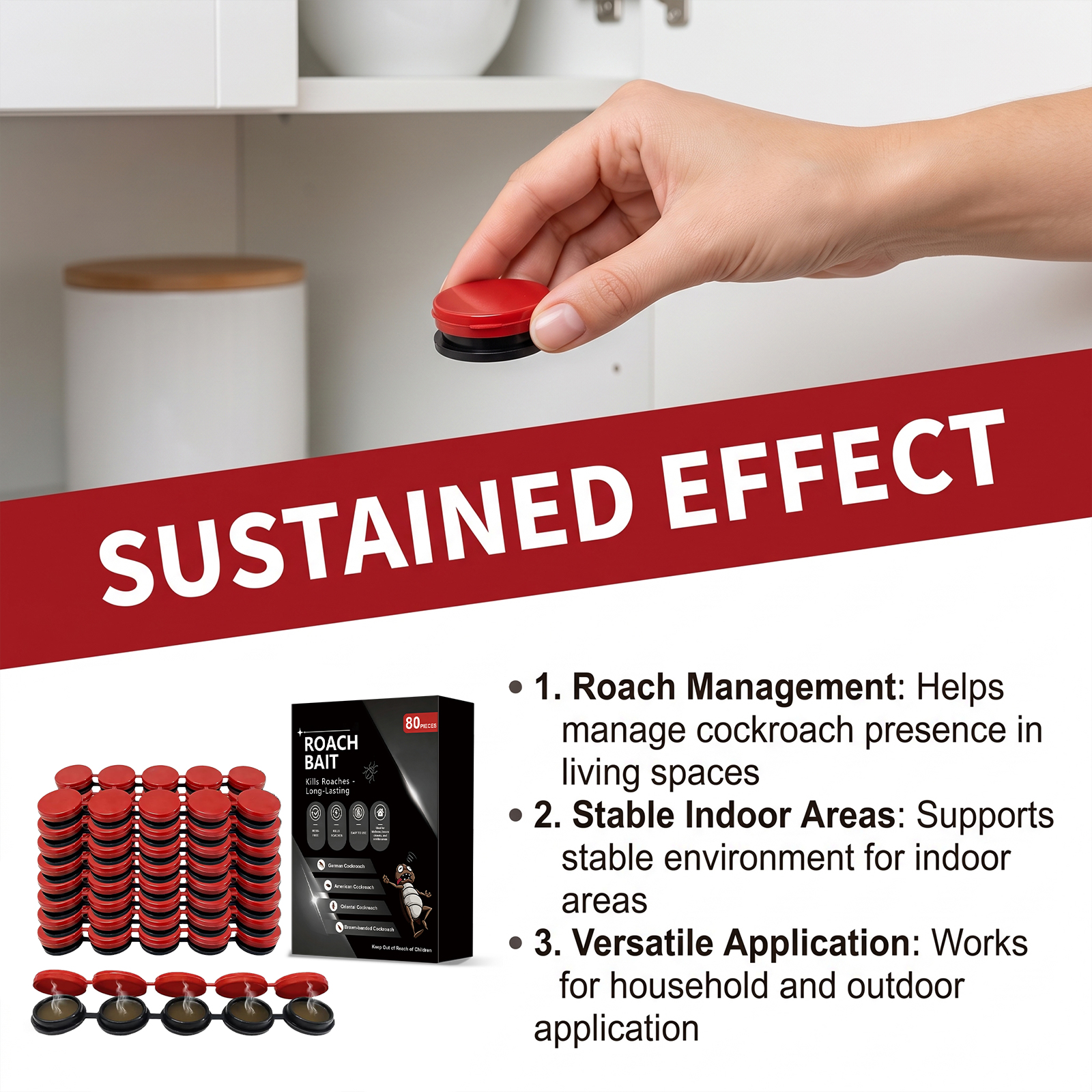 Cockroach Bait Agent Daily Household Insect Repellent Indoor Living Room Kitchen Bedroom