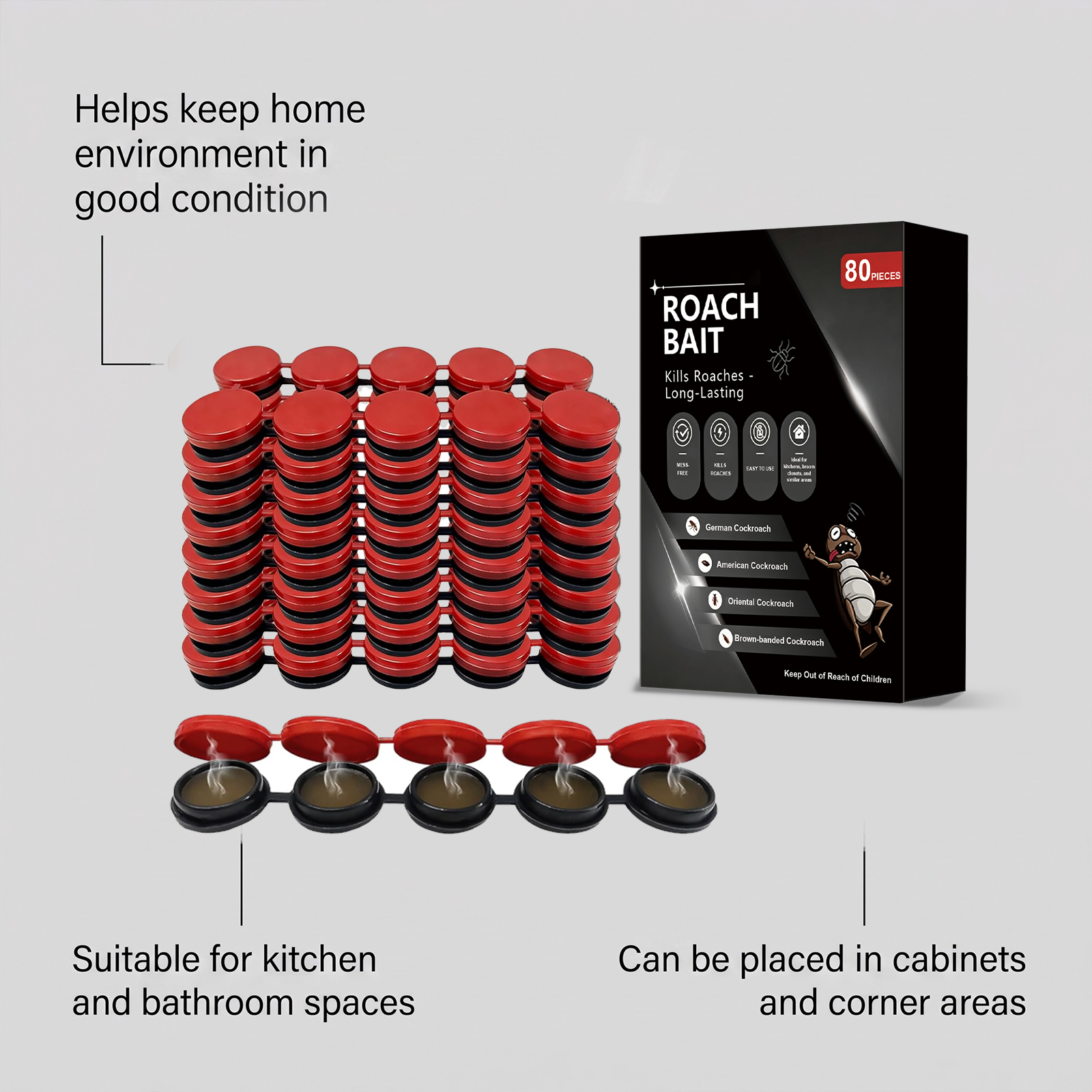 Cockroach Bait Agent Daily Household Insect Repellent Indoor Living Room Kitchen Bedroom