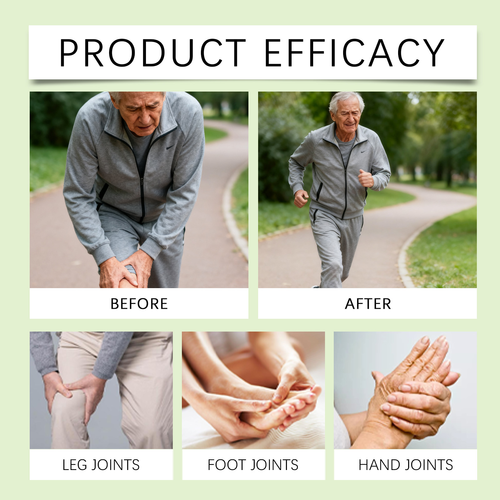 Knee Care Patch Plant Ingredients Mild Soft Light Cozy External Massage Body Joint Care