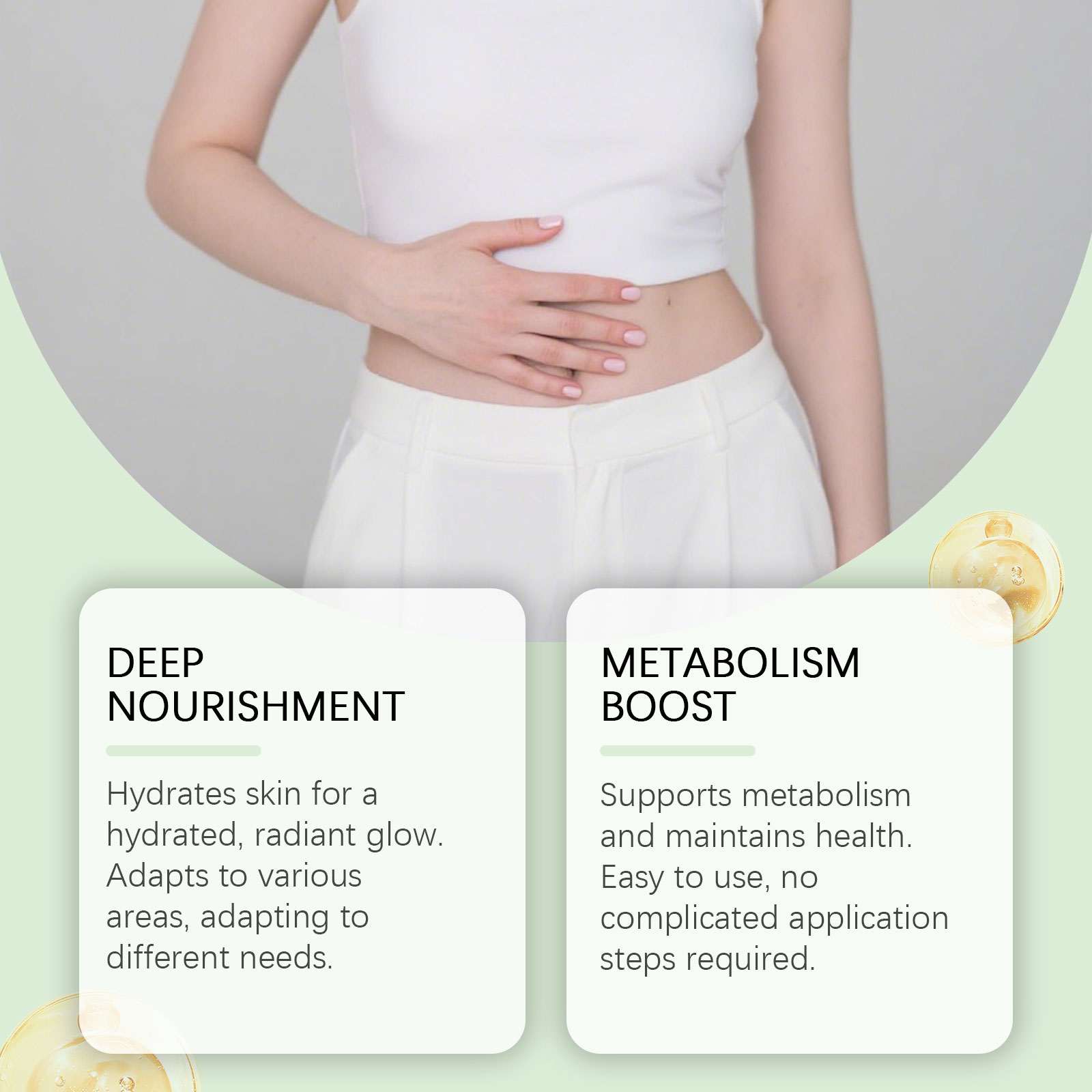 Slimming Care Microneedle Patch Keep Refreshing Microneedle Release Easy Apply Contain Plant Extract Body Treatment