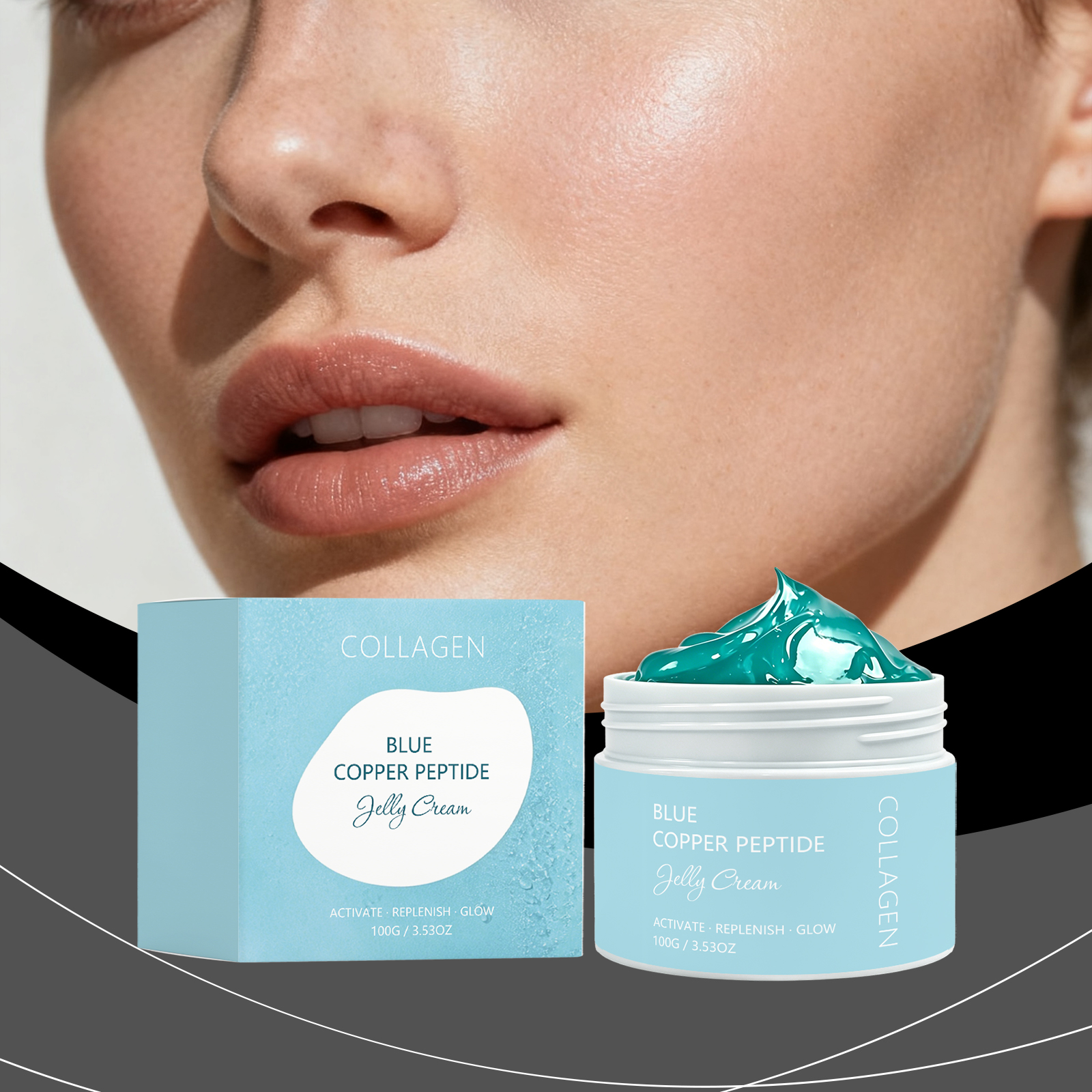 Facial Moisturizing Gel Mild Formula Hydrating Soft Smooth Skin Refreshing Delicate Daily Face Care