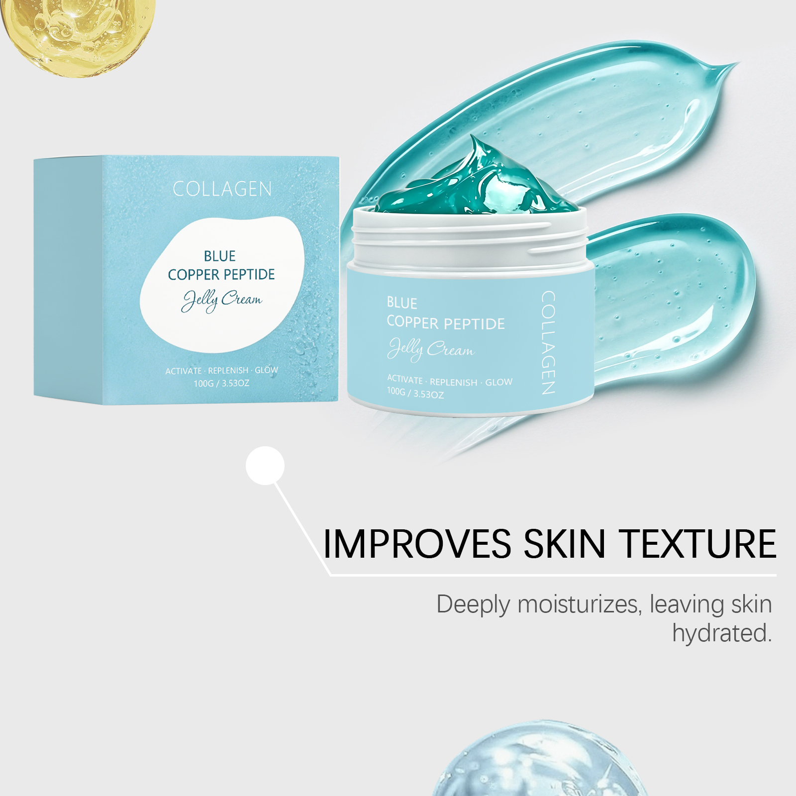 Facial Moisturizing Gel Mild Formula Hydrating Soft Smooth Skin Refreshing Delicate Daily Face Care