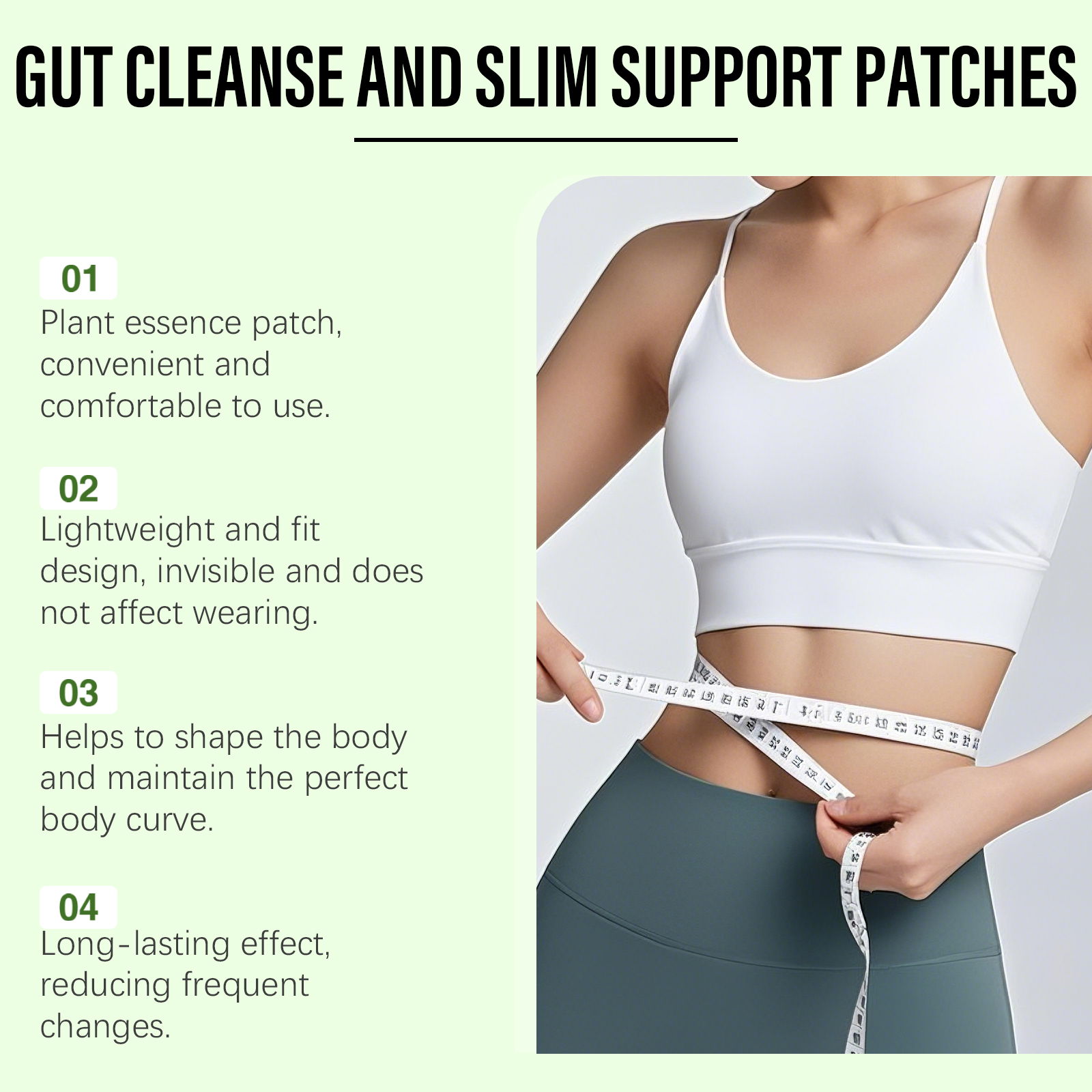 Moringa Body Care Patch Soft Light Close Fit Mild Nourish Portable Skin For Human Body