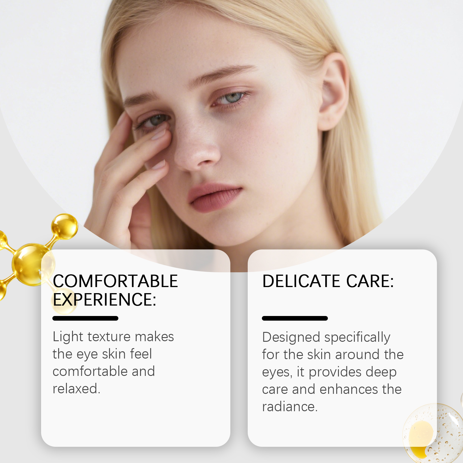 Eye Patch Daily Moisturizing Nourishing Soft Hydrating Portable Sheet For Eye Skin Surrounding Fine Lines
