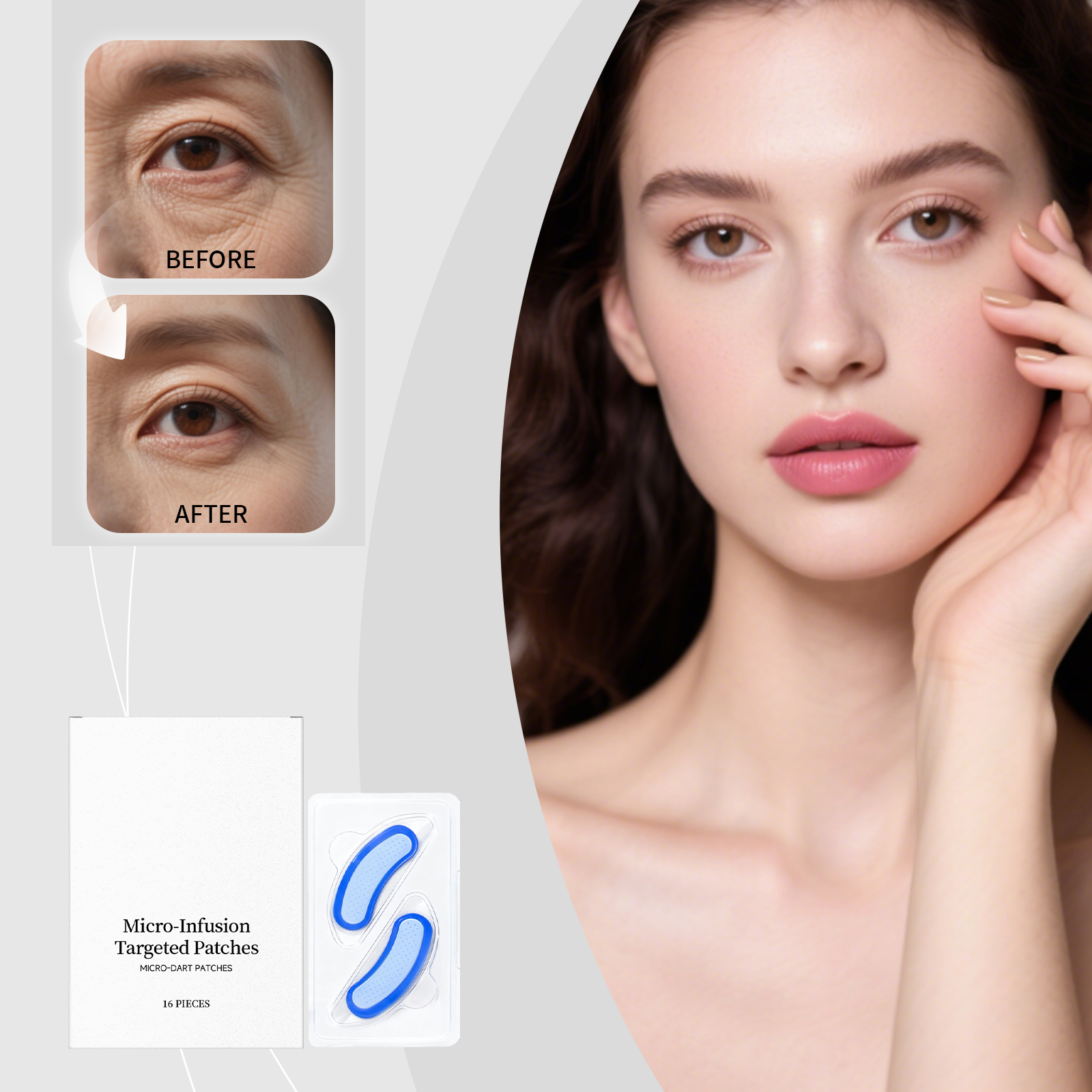 Eye Patch Daily Moisturizing Nourishing Soft Hydrating Portable Sheet For Eye Skin Surrounding Fine Lines
