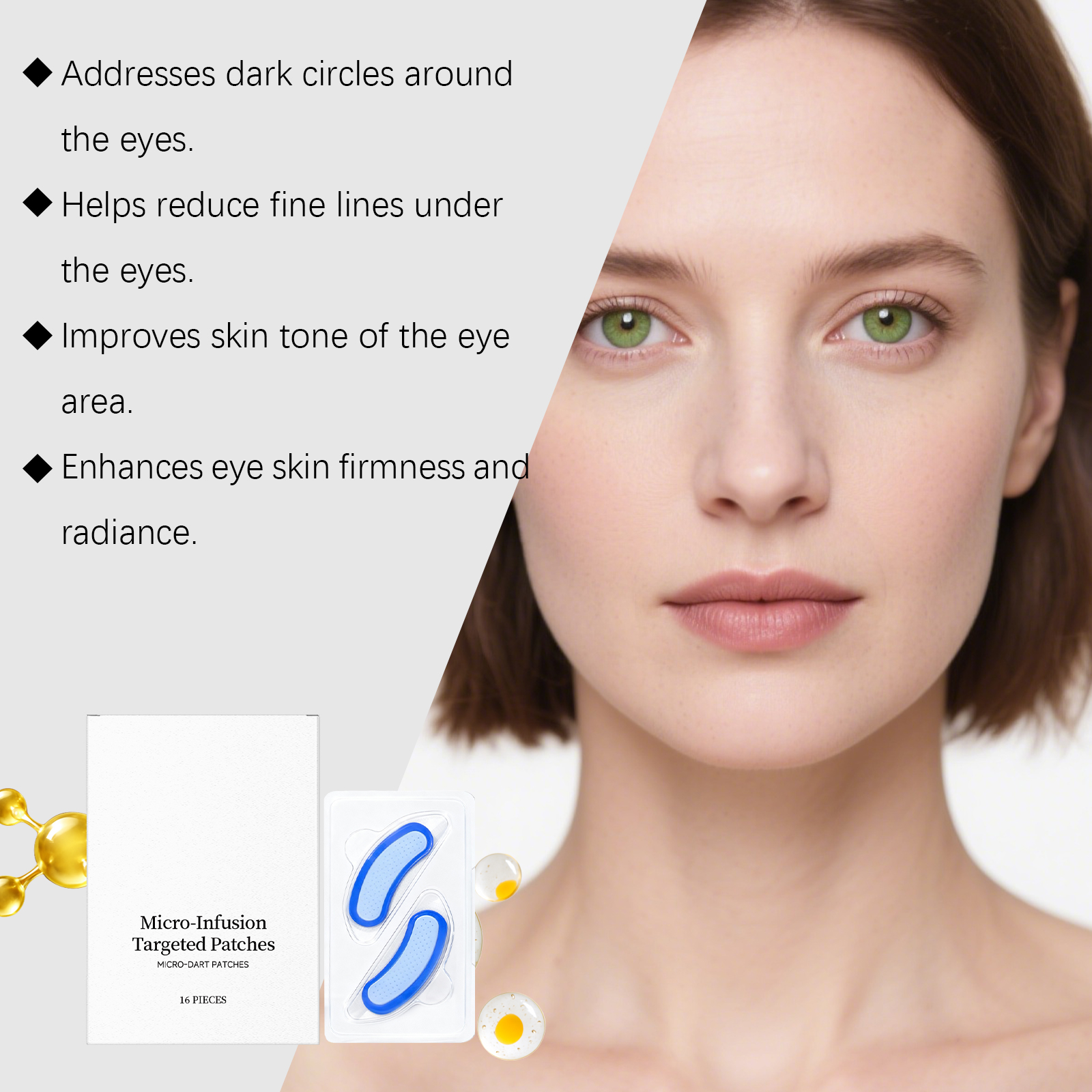 Eye Patch Daily Moisturizing Nourishing Soft Hydrating Portable Sheet For Eye Skin Surrounding Fine Lines