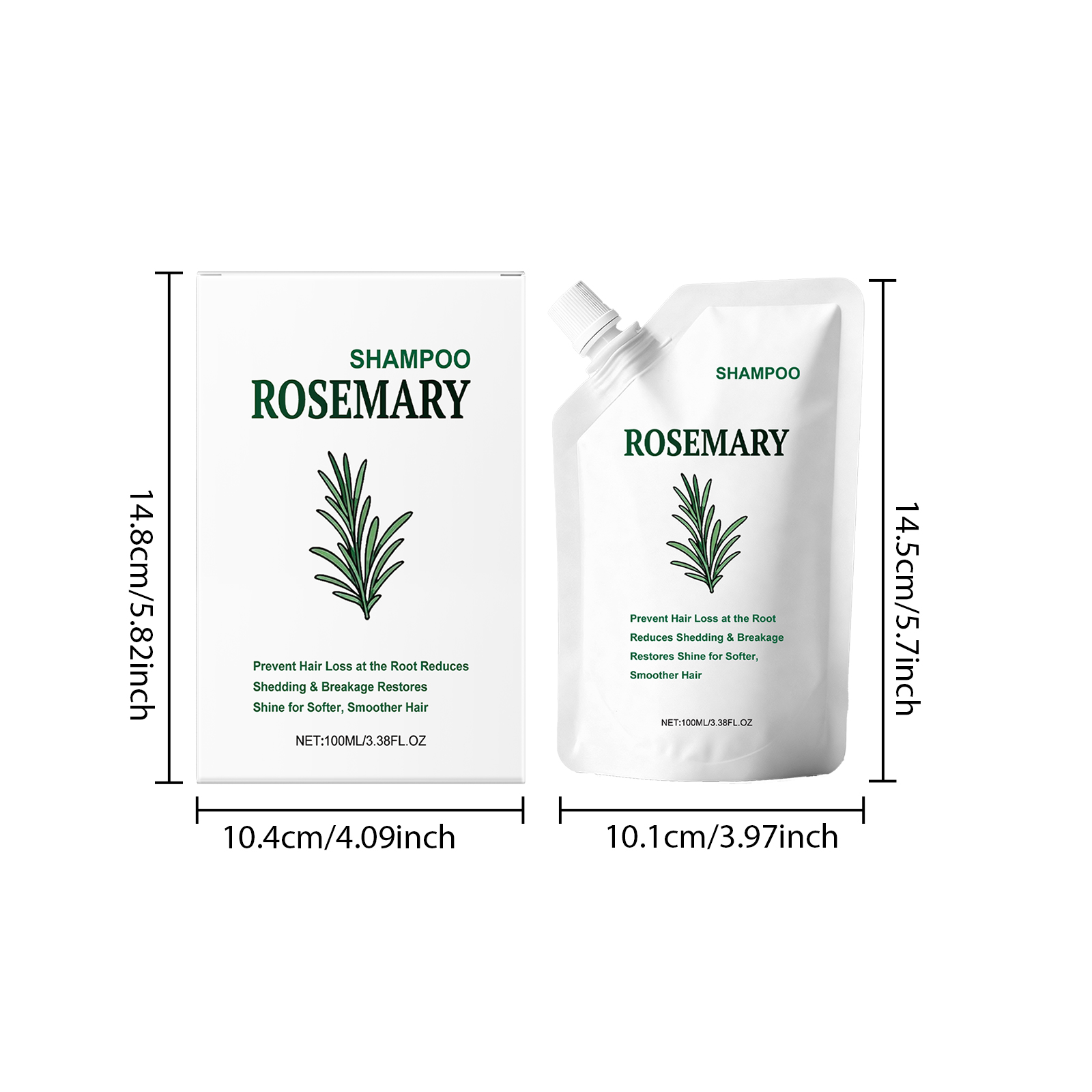 Rosemary Shampoo Mild Clean Scalp Nourish Plump Hair Daily Soft Care For Normal Hair Scalp