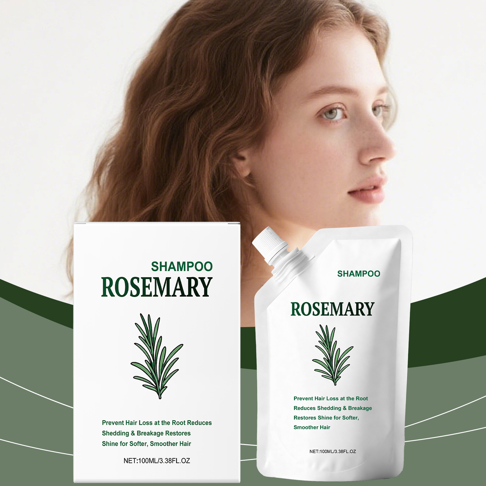 Rosemary Shampoo Mild Clean Scalp Nourish Plump Hair Daily Soft Care For Normal Hair Scalp