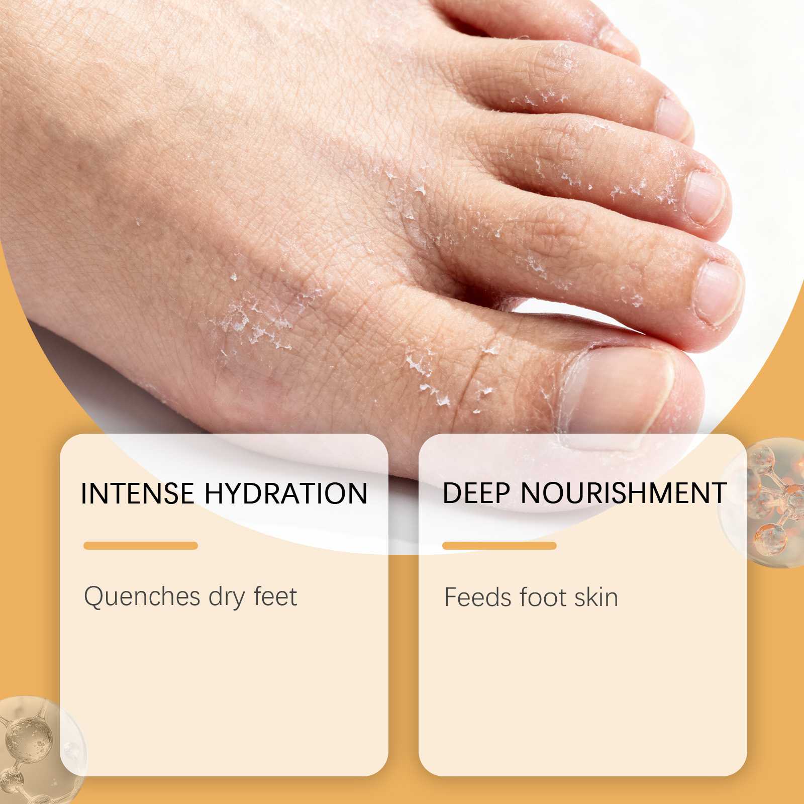 Foot Care Cream Daily Mild Hydrating Moisturizing Foot Skin Refreshing Tender Protecting Lotion