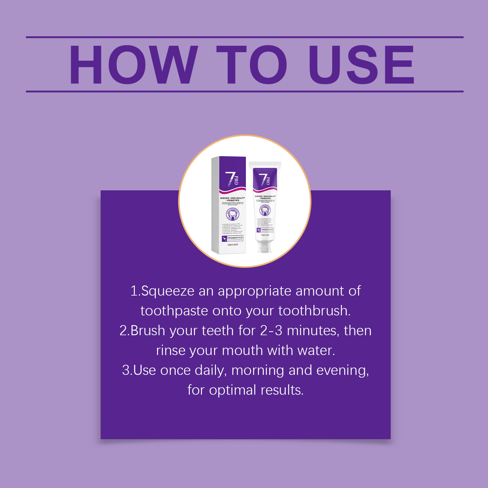 Daily Purple Fresh Gentle Comfortable Clean Bright Teeth Care Oral Nursing Tooth Paste