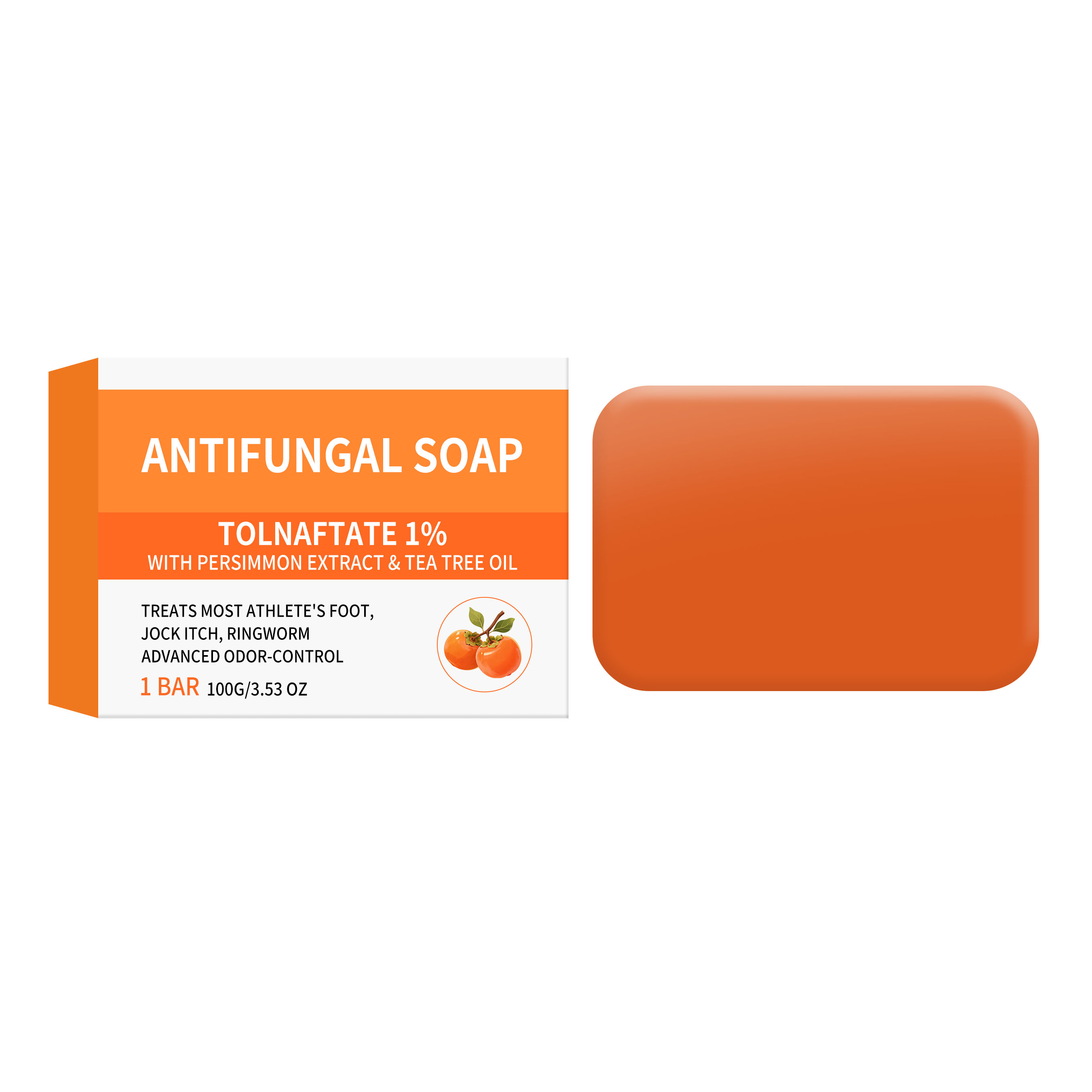 Persimmon Soap Dense Foam Moisturizing Cleansing Body Delicate Smooth Skin Comfortable Refreshing Mild Care