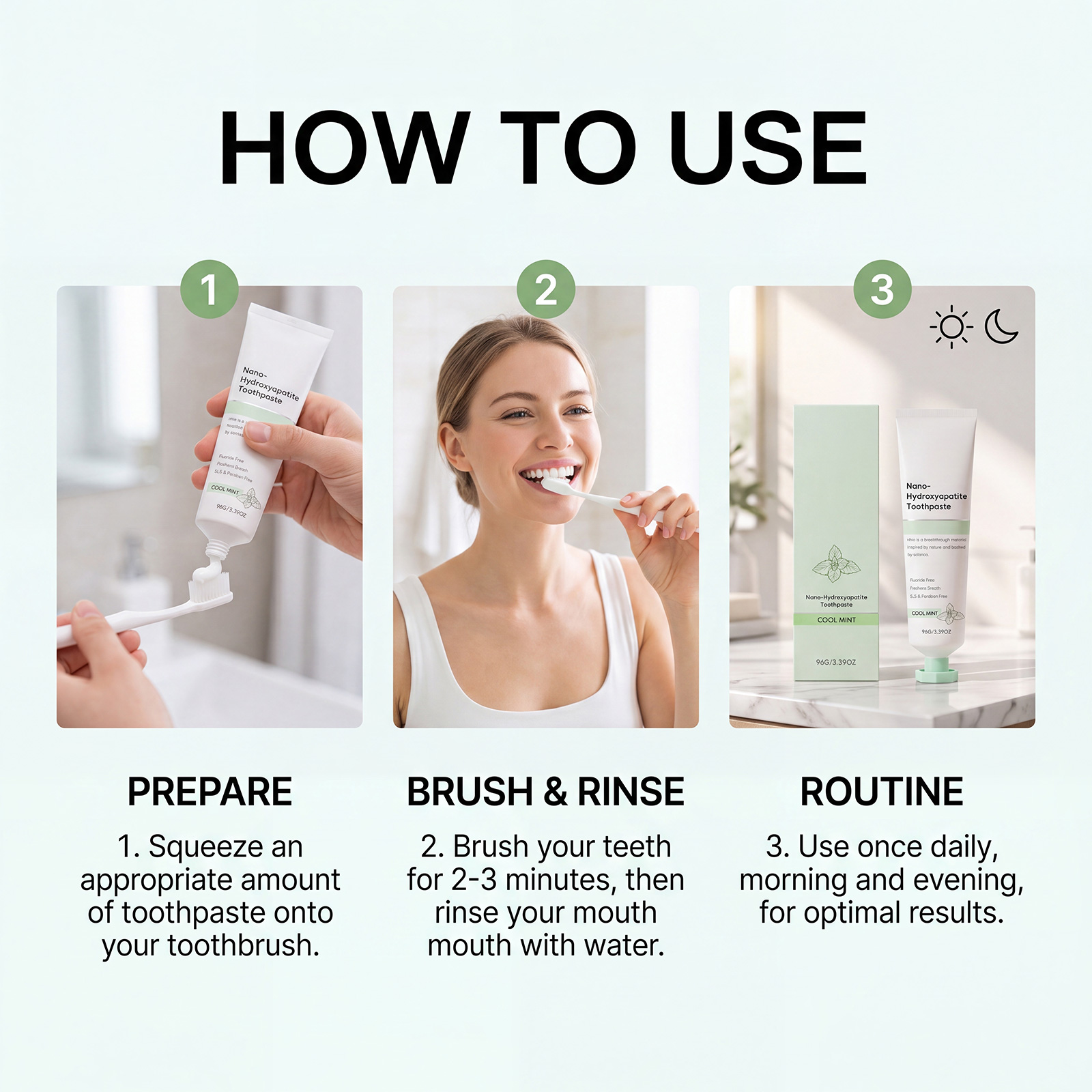 Refreshing Mint Toothpaste Gentle Even Dental Care Fresh Breath Dense Foam Daily Oral Cleaning Comfortable Mouth Nursing