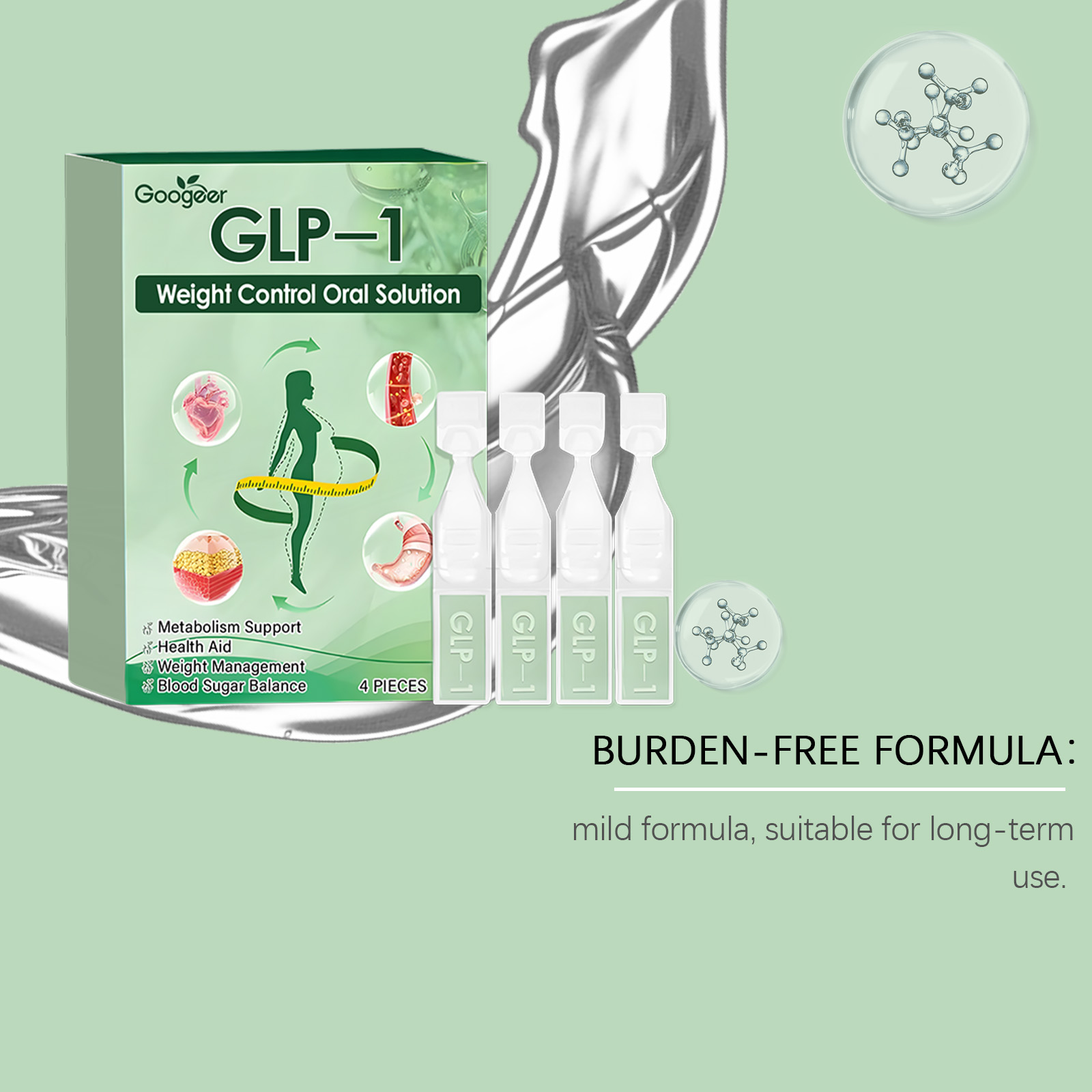 Metabolic Health Drops For Comprehensive Physical Body Treatment And Daily Wellness Support Formula