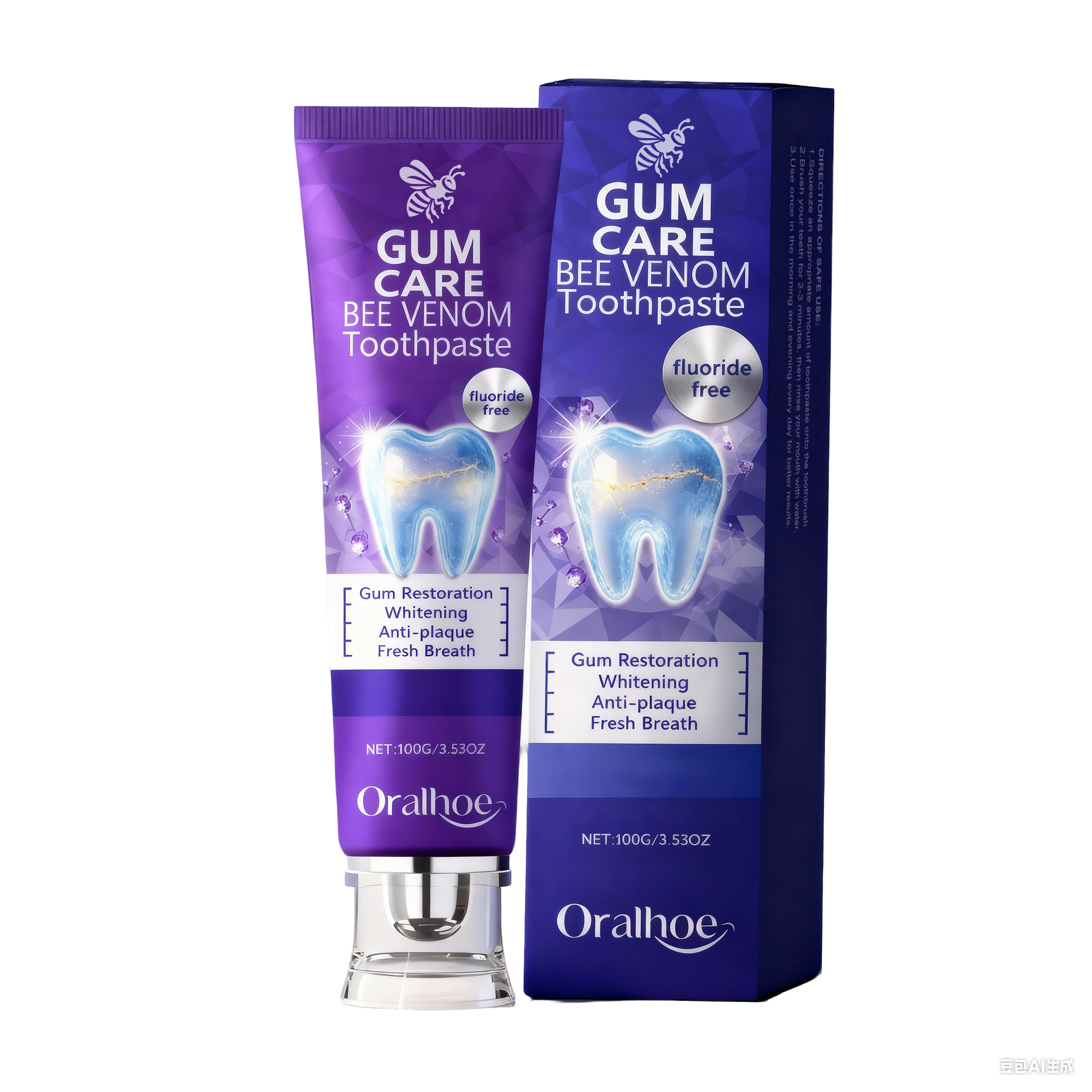 Bee Venom Care Toothpaste Freshens Breath Protects Gums Strengthens Enamel Daily Cleansing Guards Oral Health