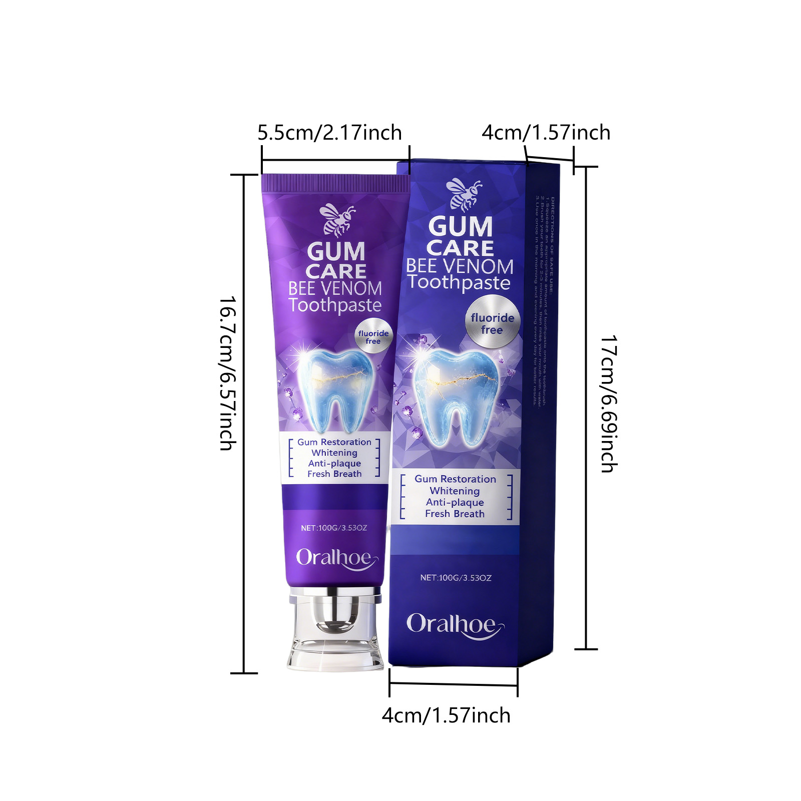 Bee Venom Care Toothpaste Freshens Breath Protects Gums Strengthens Enamel Daily Cleansing Guards Oral Health