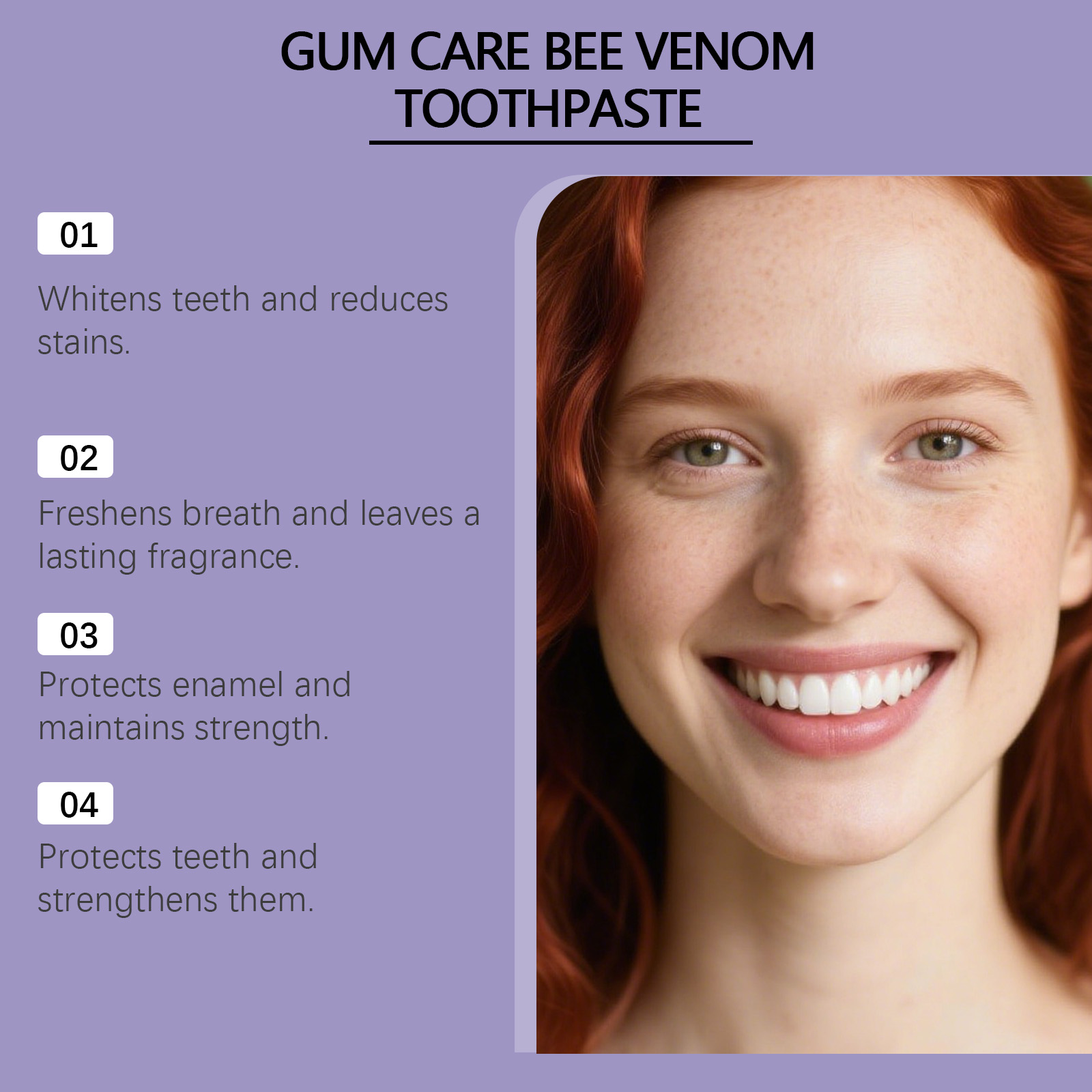 Bee Venom Care Toothpaste Freshens Breath Protects Gums Strengthens Enamel Daily Cleansing Guards Oral Health