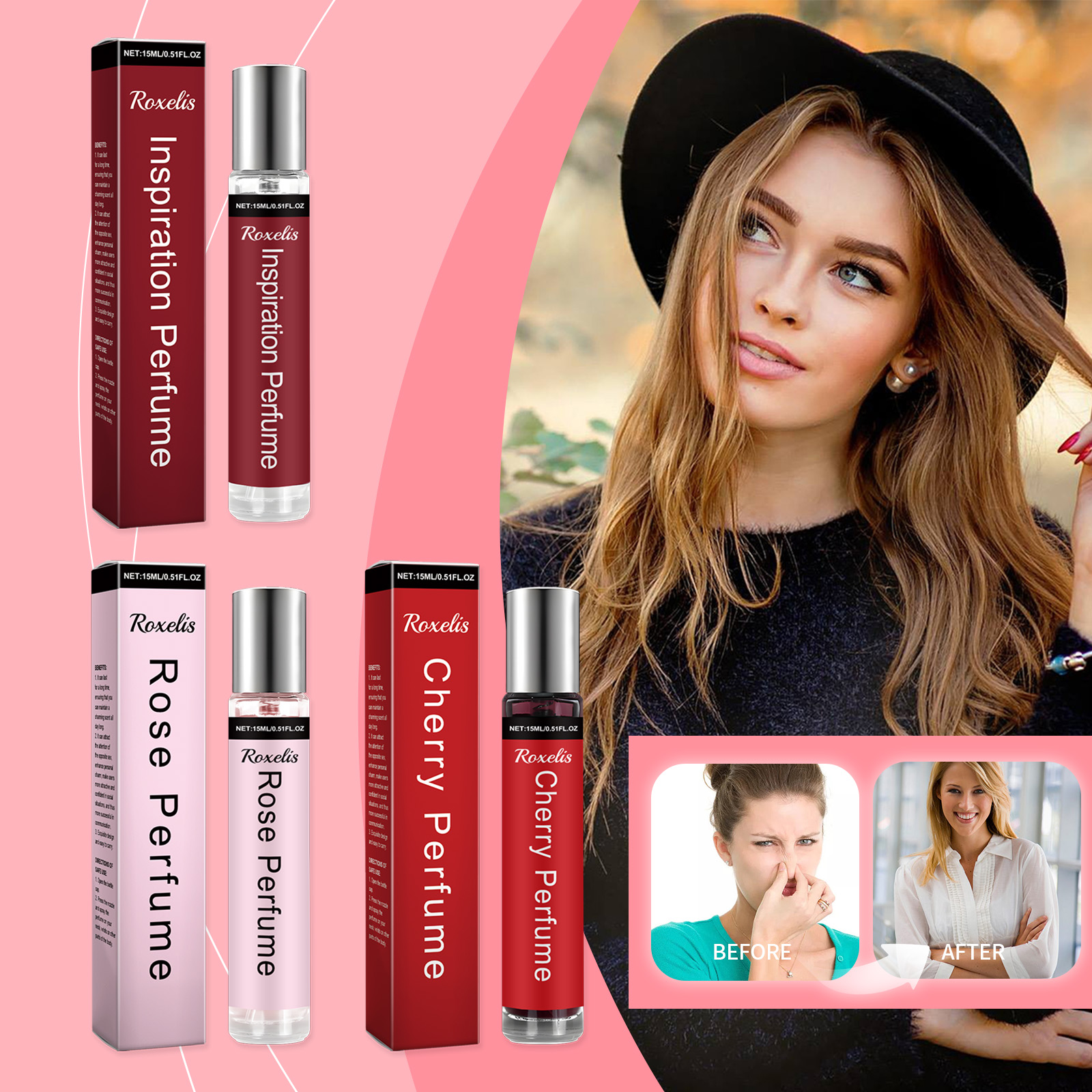 Inspiration Rouge Perfume Almond Saffron Fresh Light Floral Fruity Woody Charming Longlasting Dating Atmosphere Scent