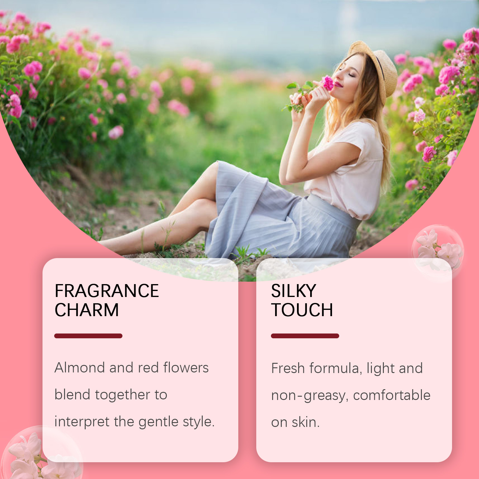 Inspiration Rouge Perfume Almond Saffron Fresh Light Floral Fruity Woody Charming Longlasting Dating Atmosphere Scent