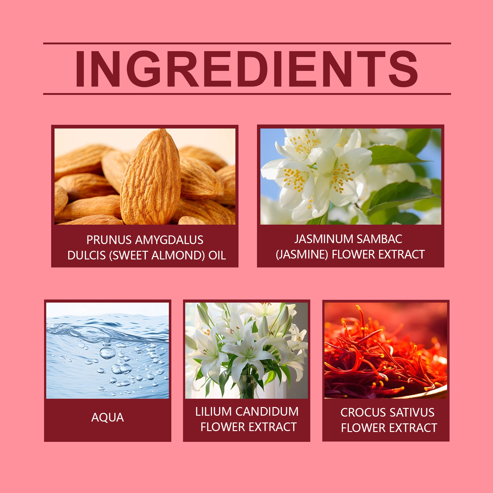Inspiration Rouge Perfume Almond Saffron Fresh Light Floral Fruity Woody Charming Longlasting Dating Atmosphere Scent