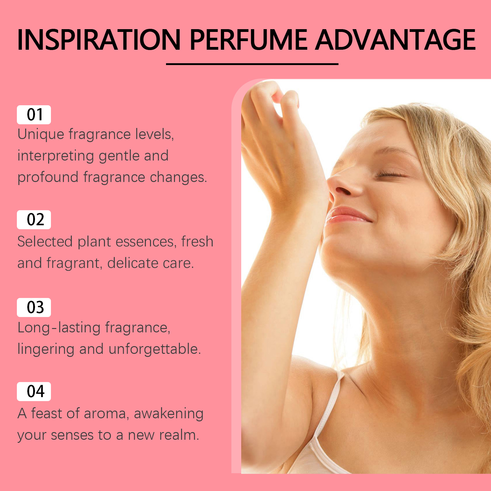 Inspiration Rouge Perfume Almond Saffron Fresh Light Floral Fruity Woody Charming Longlasting Dating Atmosphere Scent