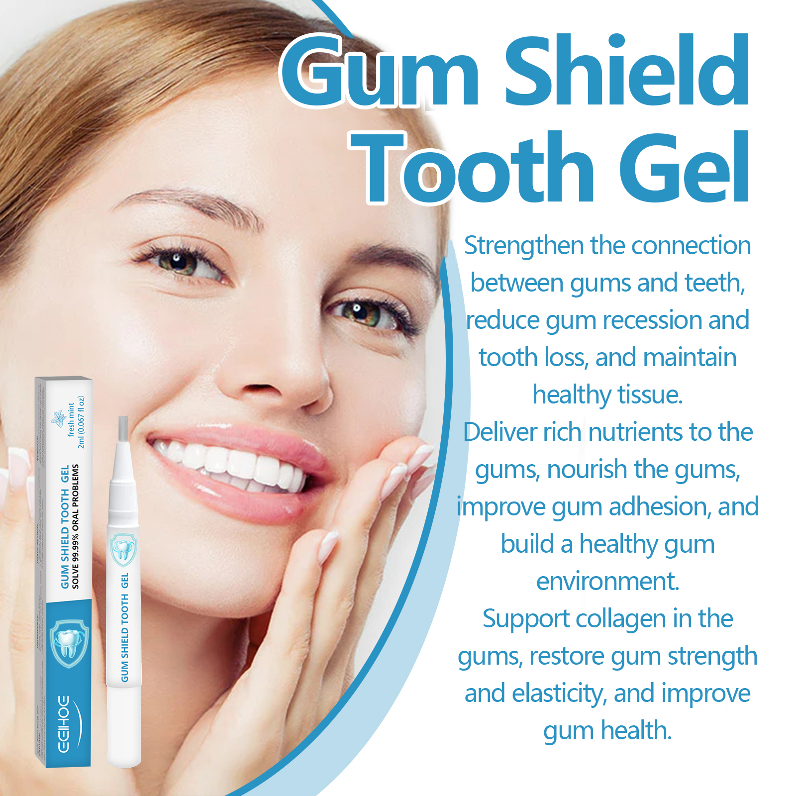 Gum Care Gel Pen Oral Hygiene Stain Remover For Teeth And Gum Health Daily Protective Treatment