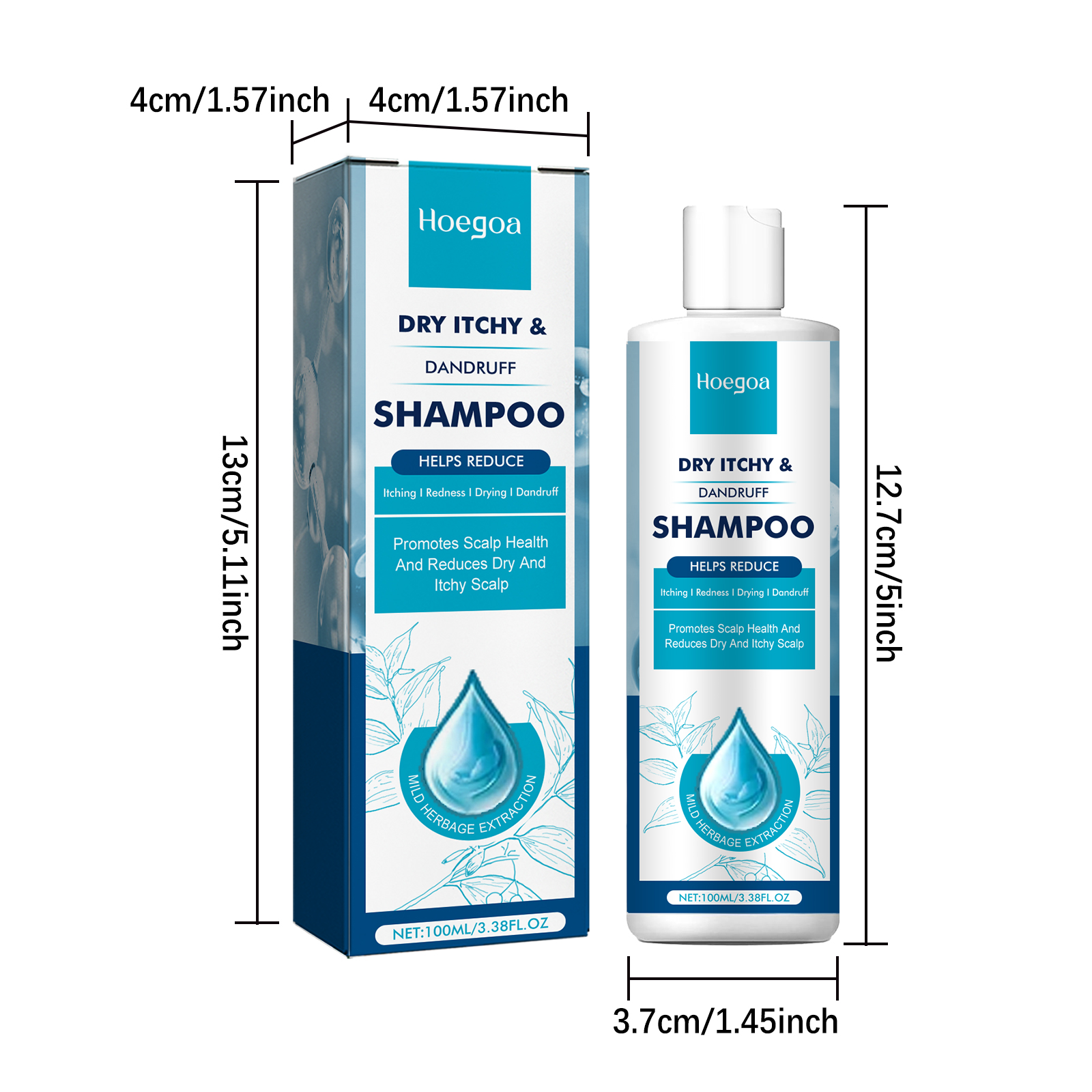 Anti Dandruff Scalp Soothing Shampoo Deep Cleansing For Itchy Scalp Flaking And Hair Strength Daily Care 1 PCS